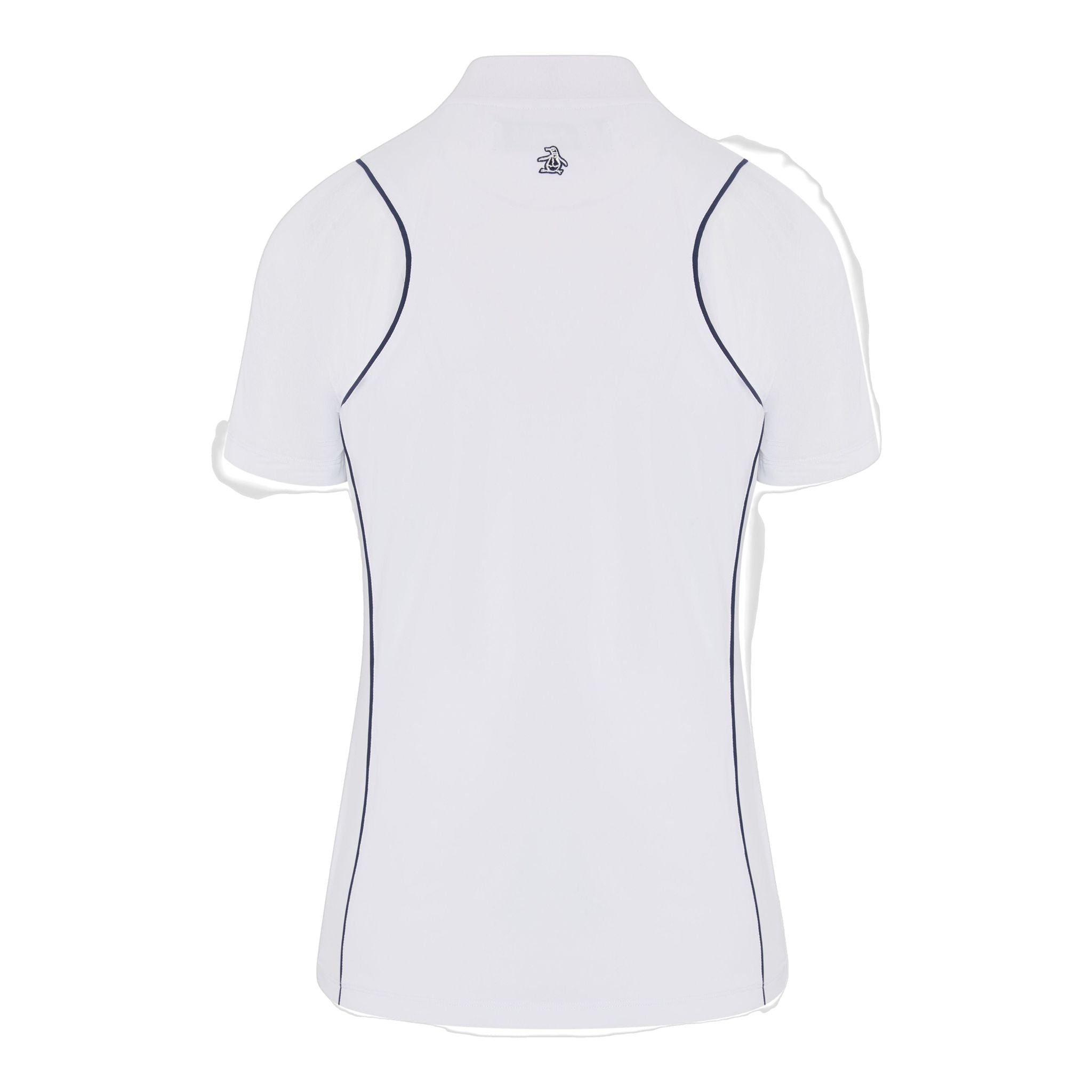 Original Penguin Mesh Sleeve Frontzip Shirt Damen