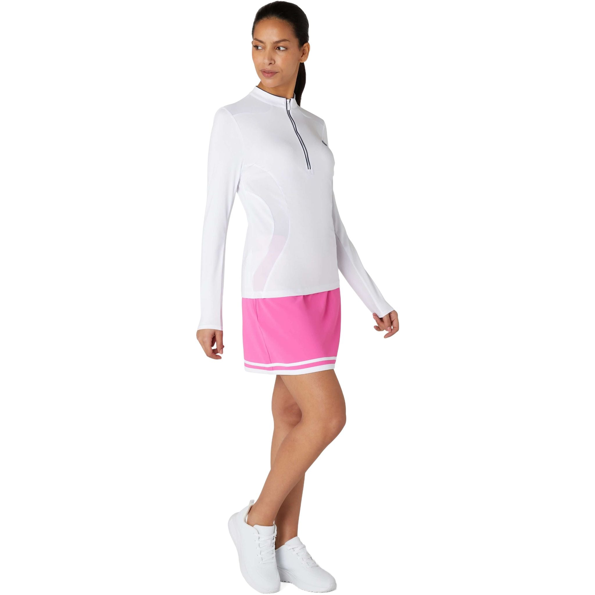 Original Penguin Longsleeve 1/4 Zip Layering Sweater Damen