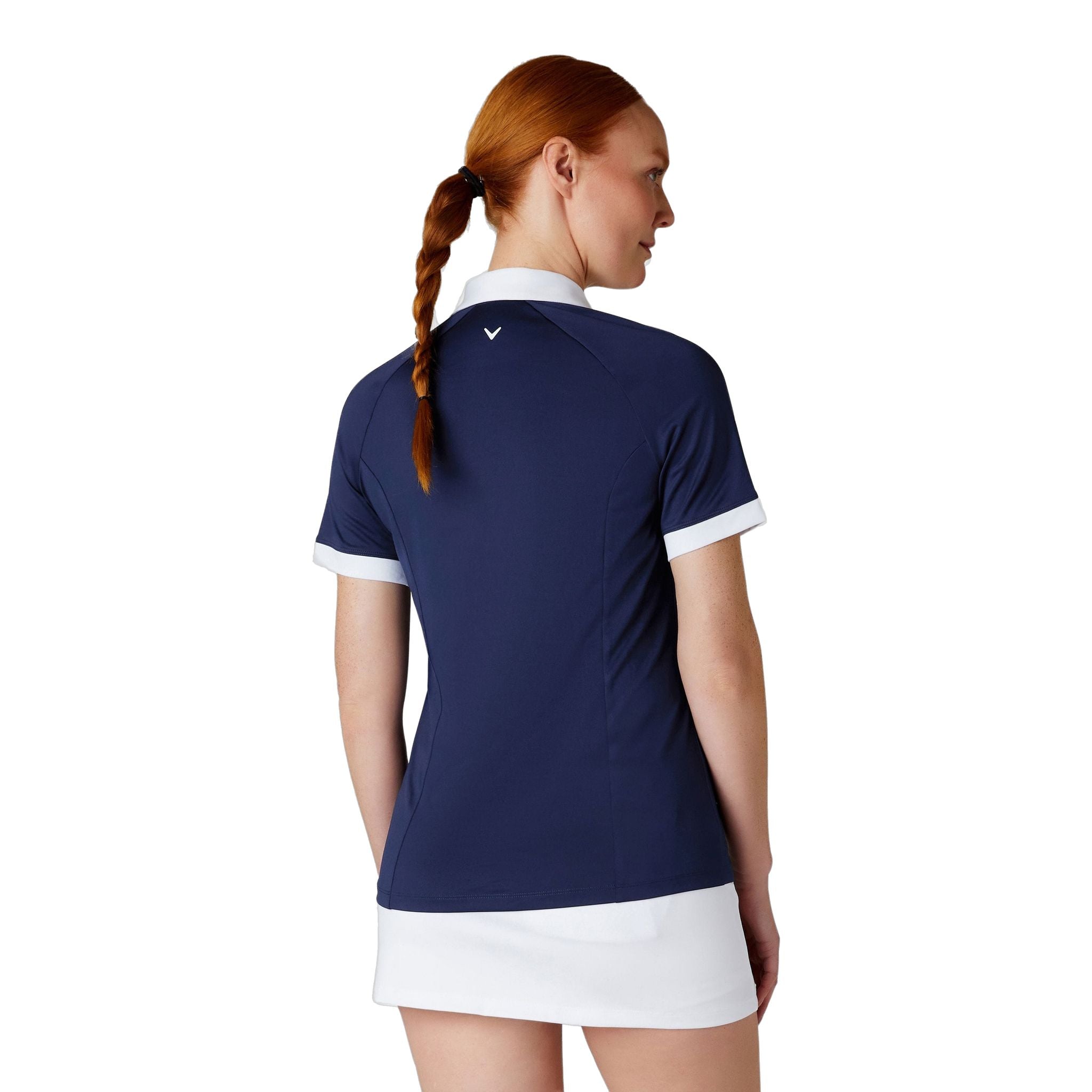 Callaway Short Sleeve V-Placket ColorBL Shirt Damen