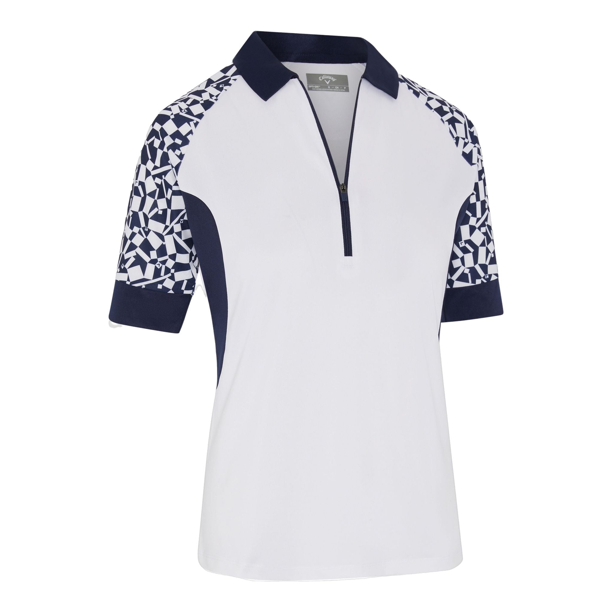Callaway Two Tone Geo 1/2 Sleeve Shirt Damen