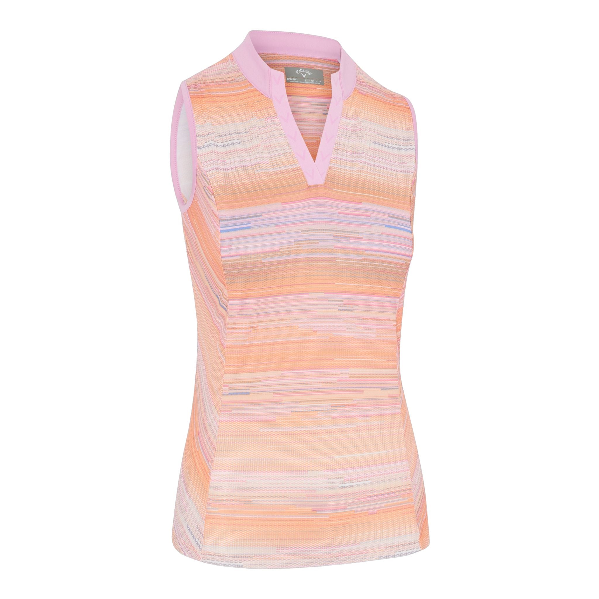 Callaway Striped Sleeveless Chev P Shirt Damen