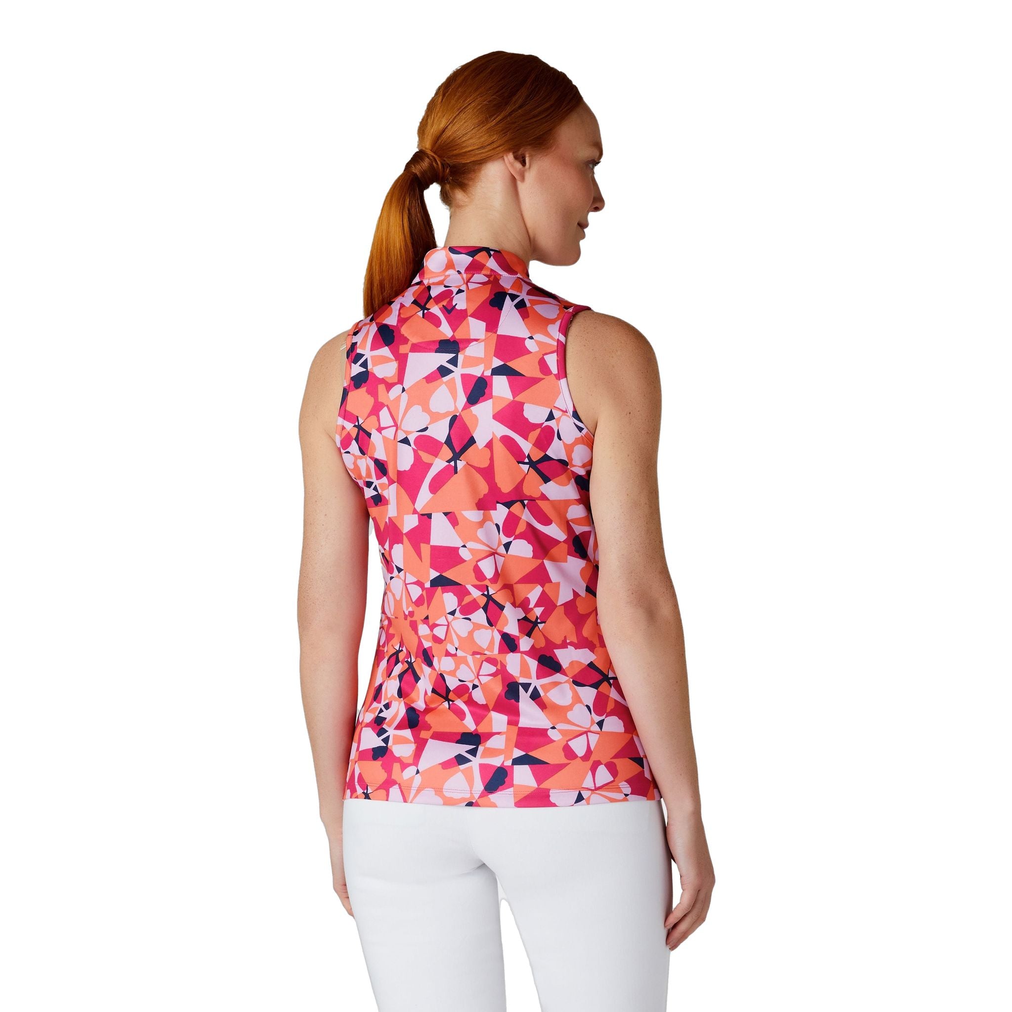 Callaway Geometric Floral Sleeveless Shirt Damen