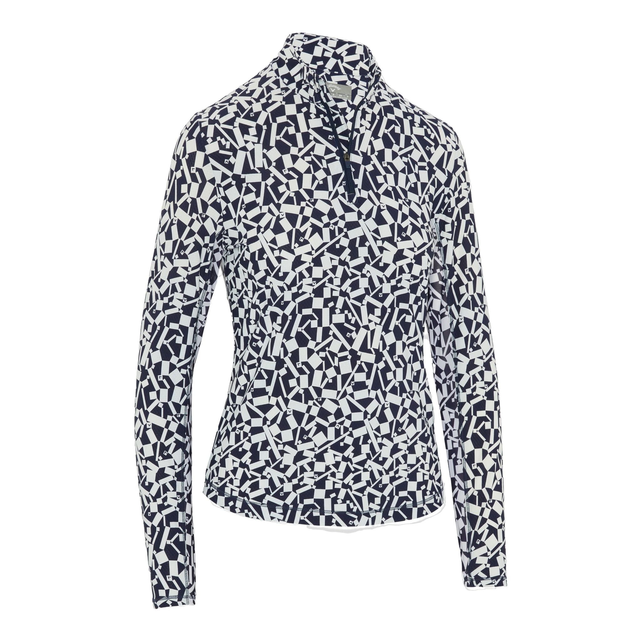 Callaway Two Toned Geo Printed Shirt Damen
