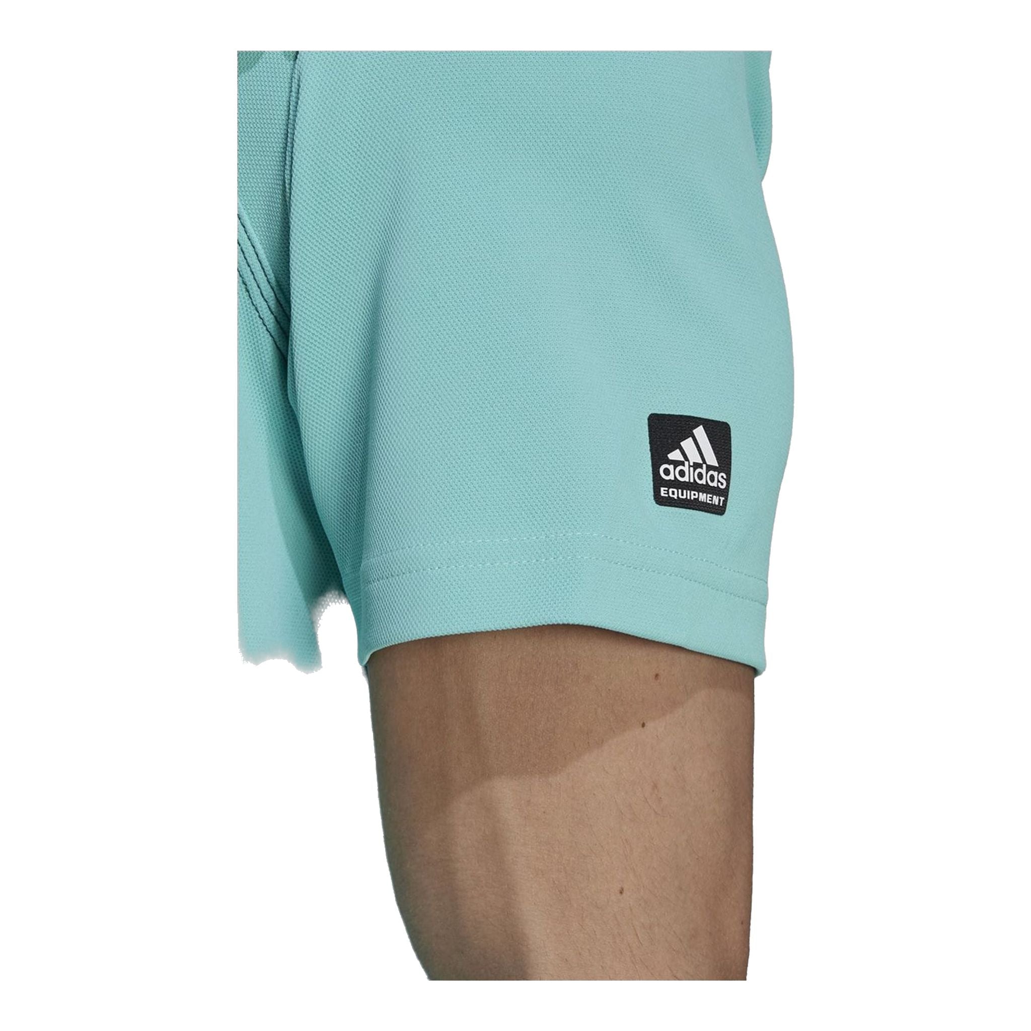 Adidas Equipment Zipper Pique SS Polo Mint Herren