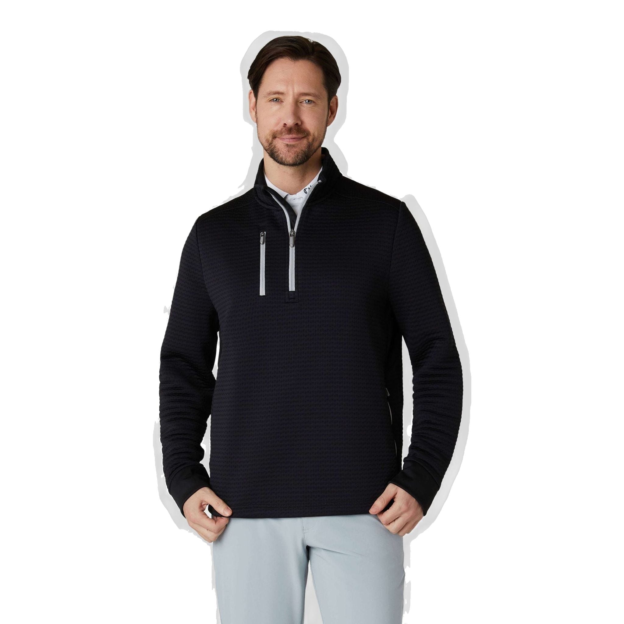 Callaway Midweight Textured 1/4 Zip Fleece Herren