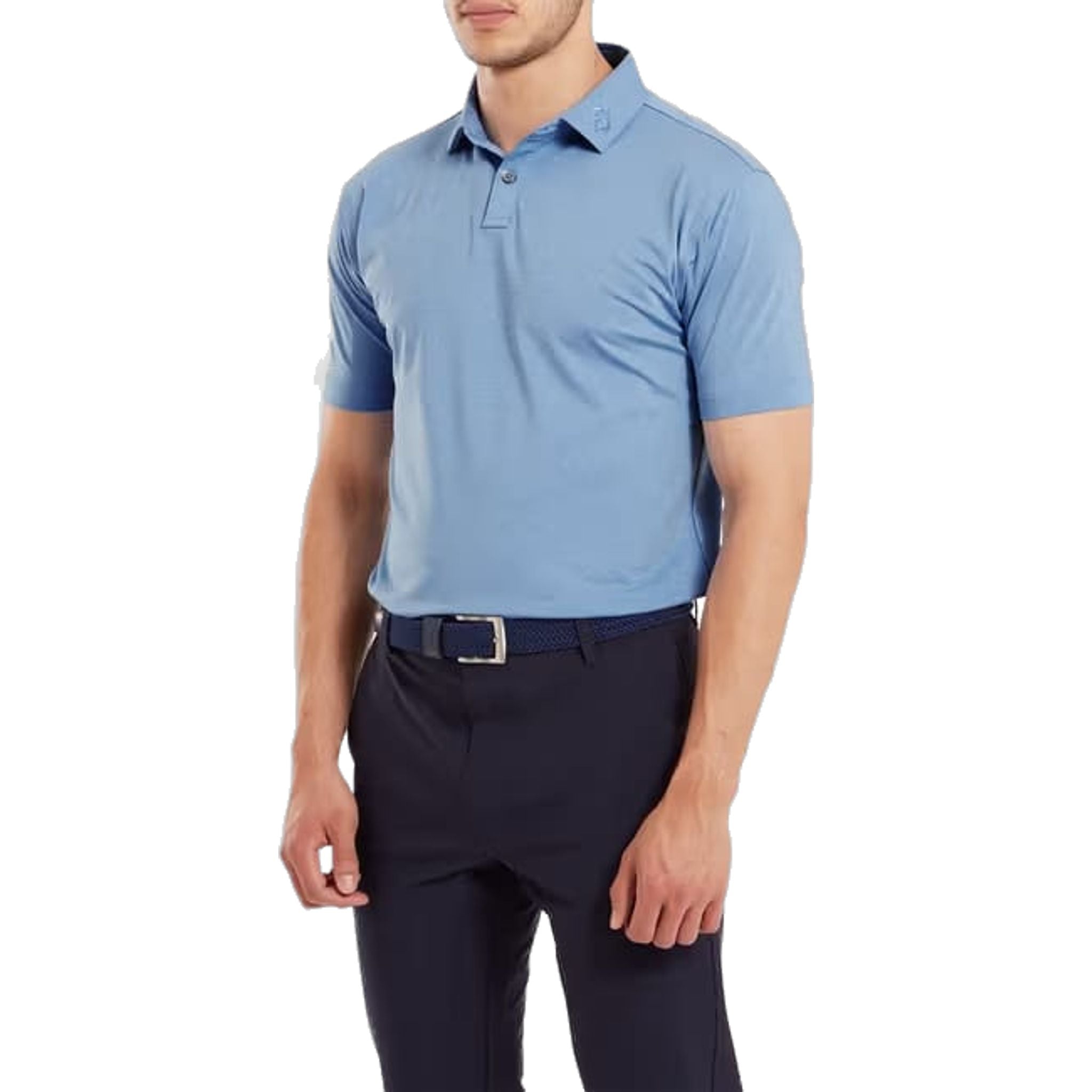 Footjoy Heather Self Collar Lisle Polo Herren