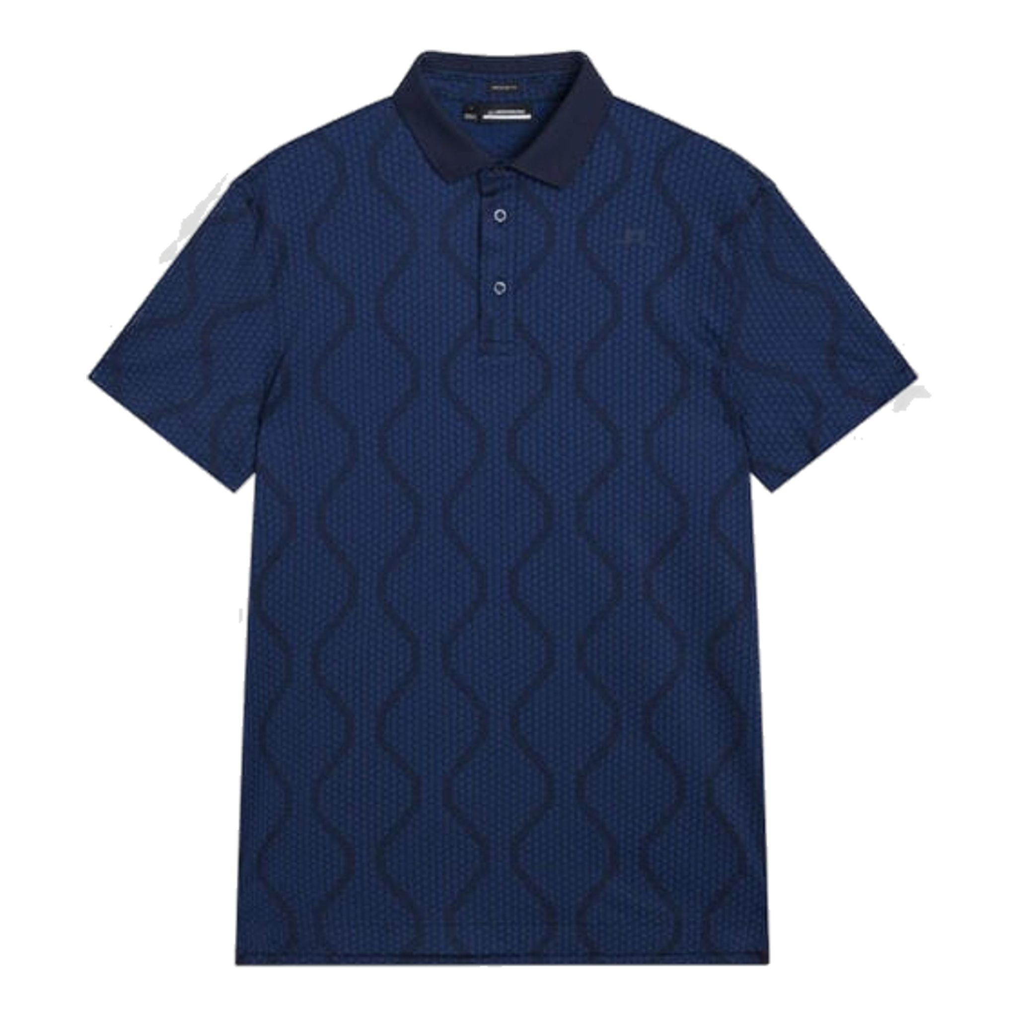 J. Lindeberg Mat Jacquard Regular Fit Poloshirt Herren