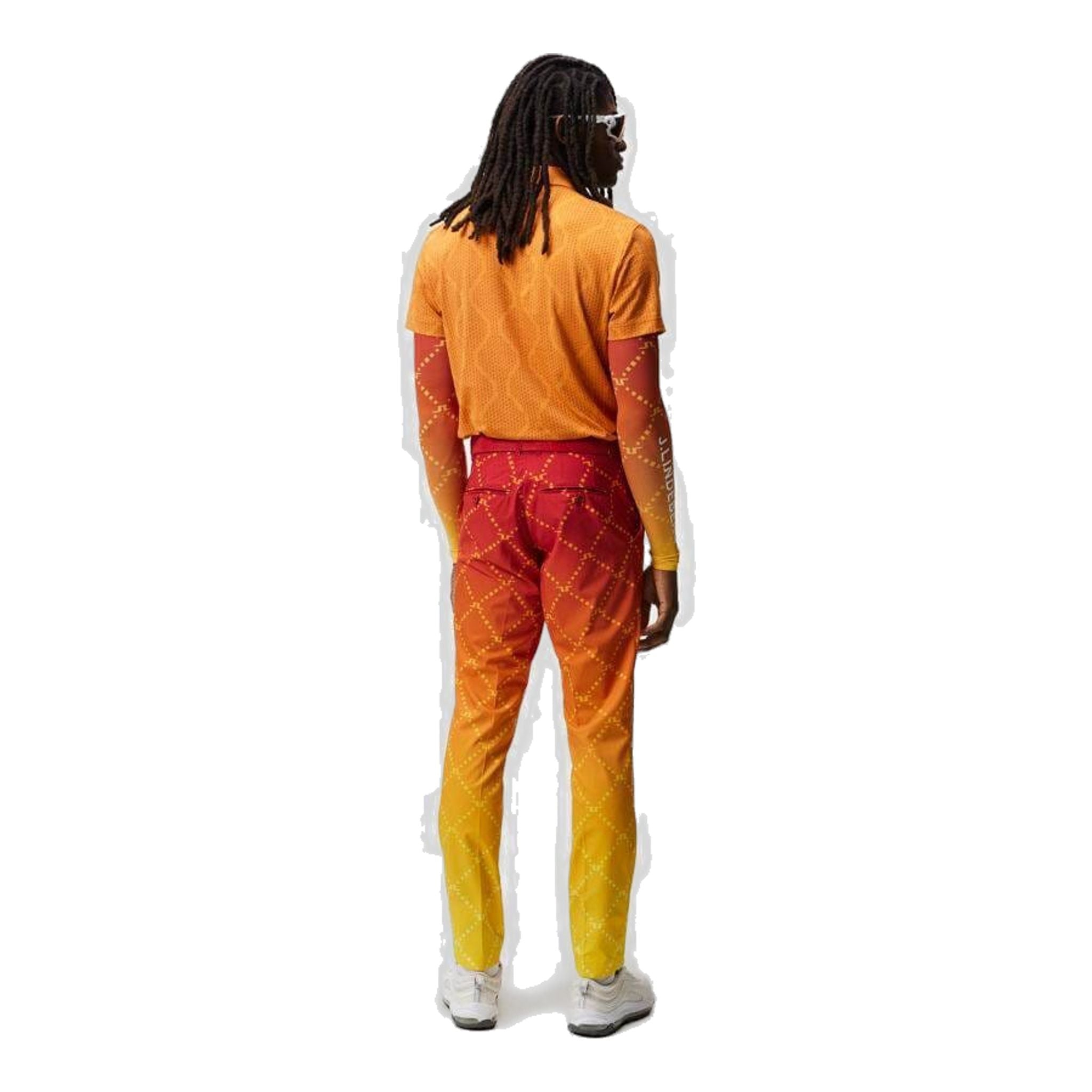 J. Lindeberg Mat Jacquard Regular Fit Poloshirt Herren