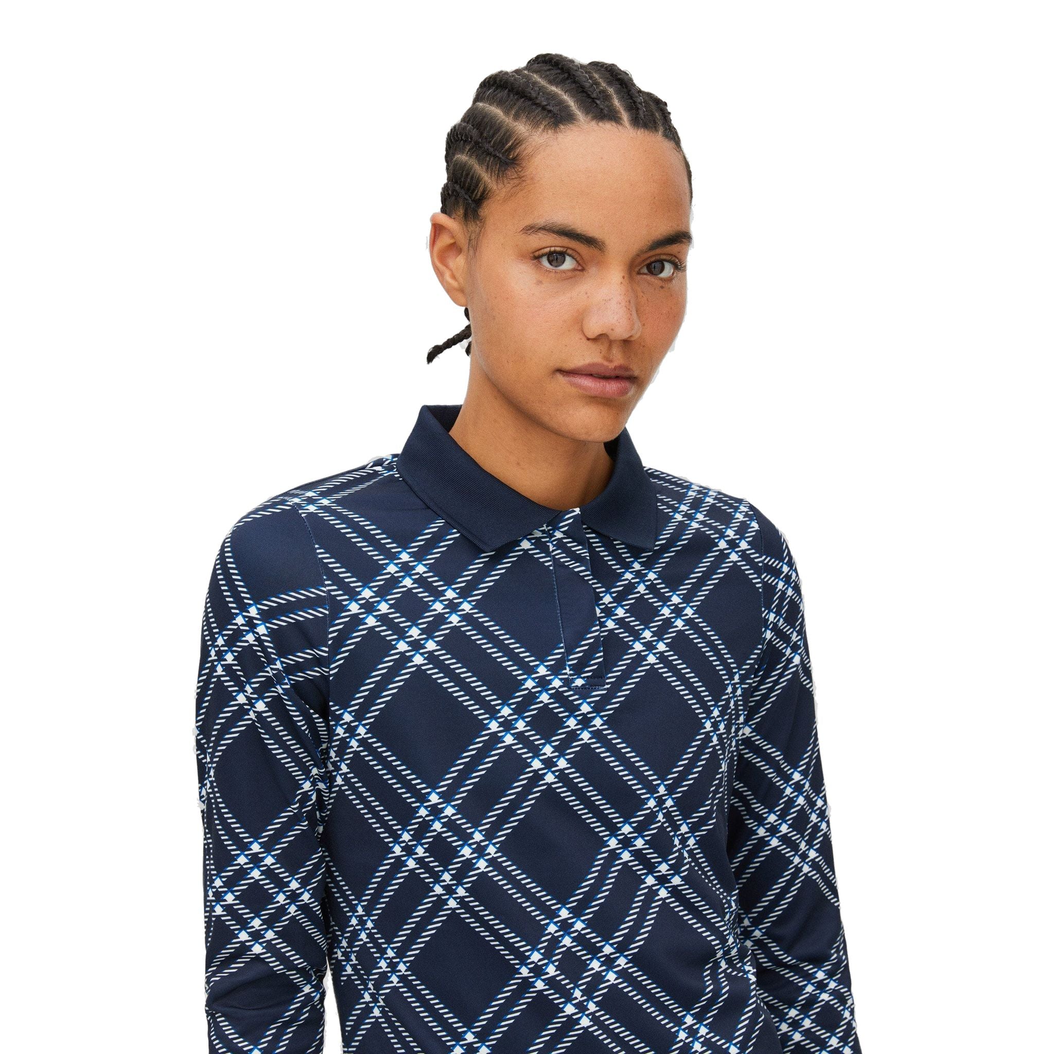 Röhnisch Oversize Check Poloshirt Damen