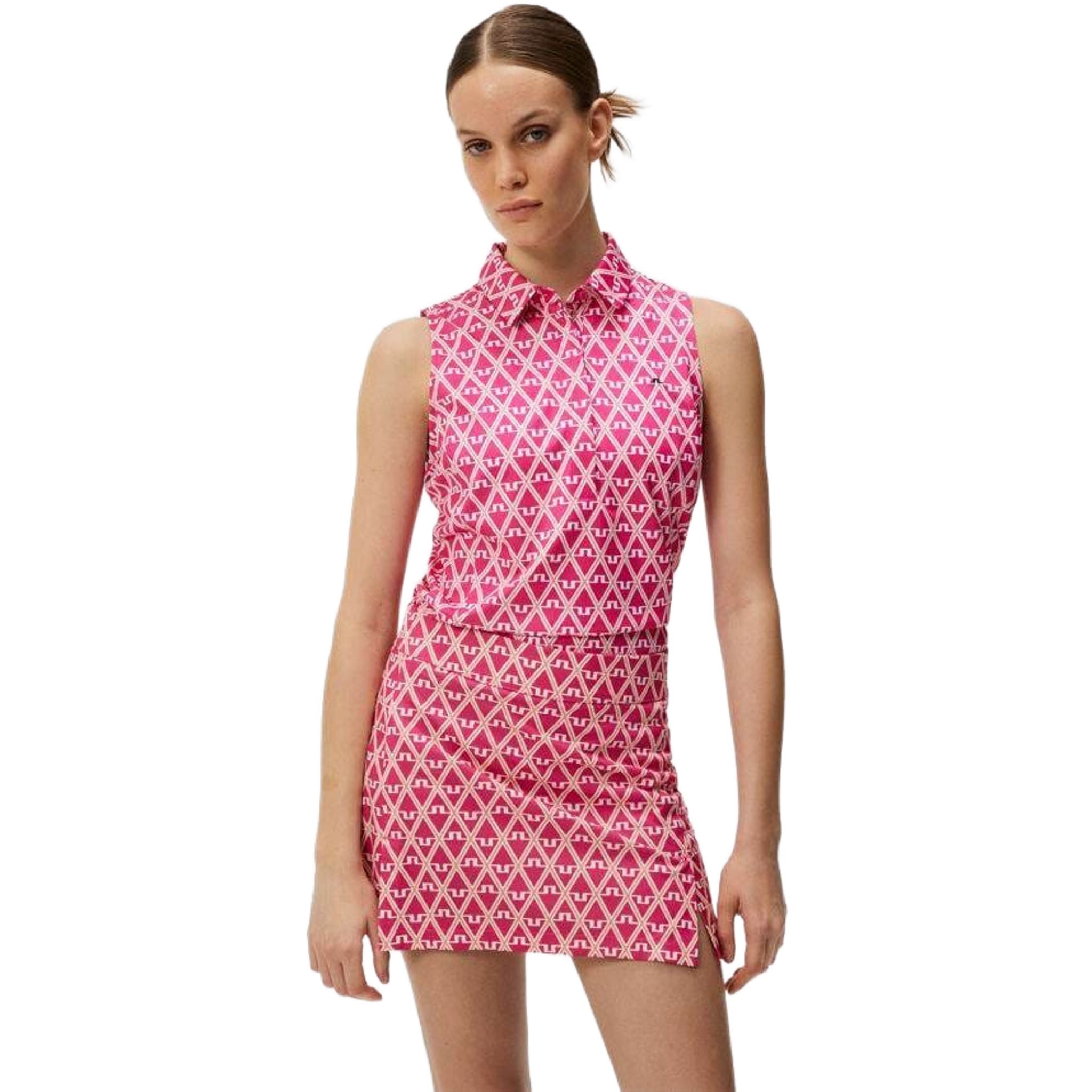 J. Lindeberg Dena Print Sleeveless Top Damen