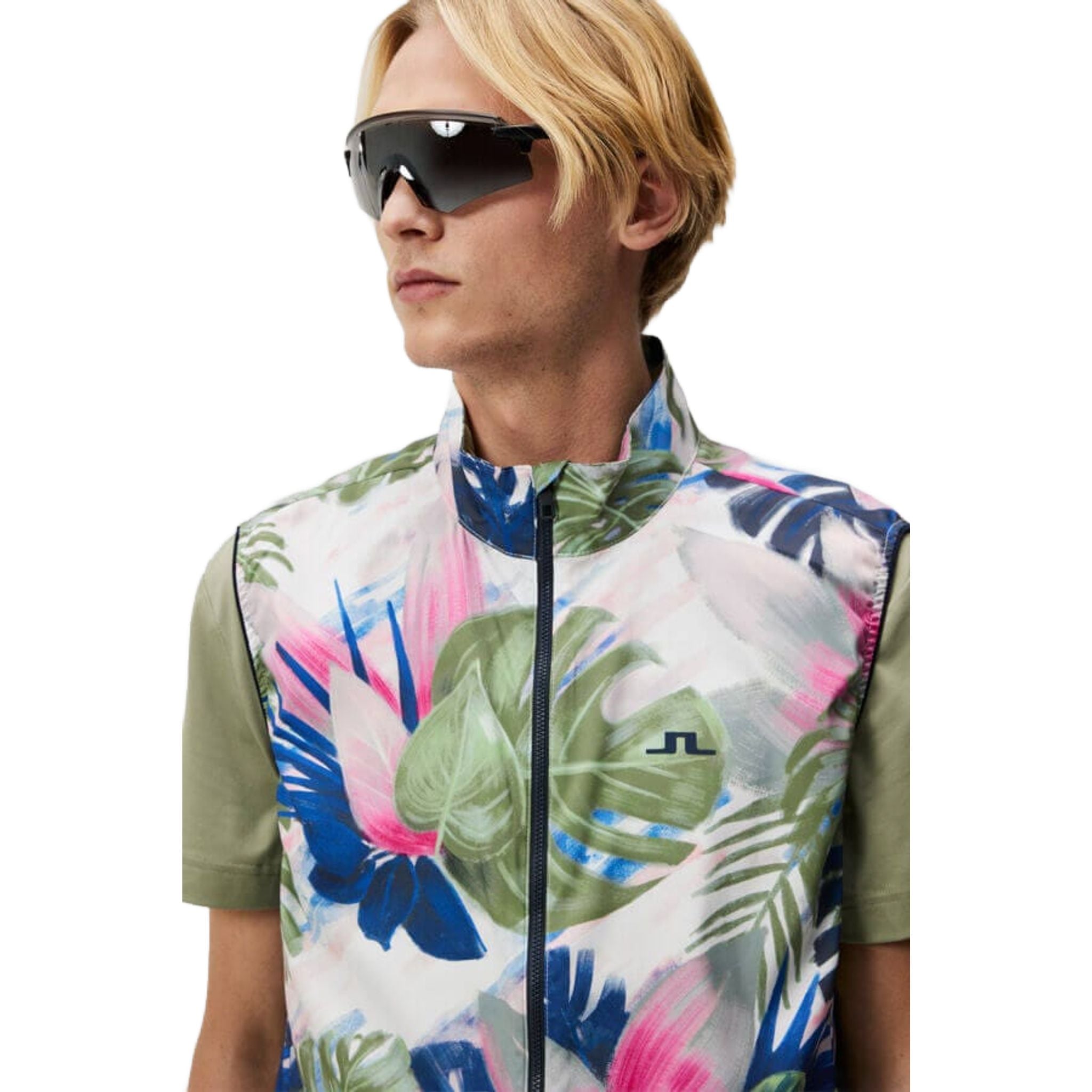 J. Lindeberg Ash Light Packable Vest Print Herren