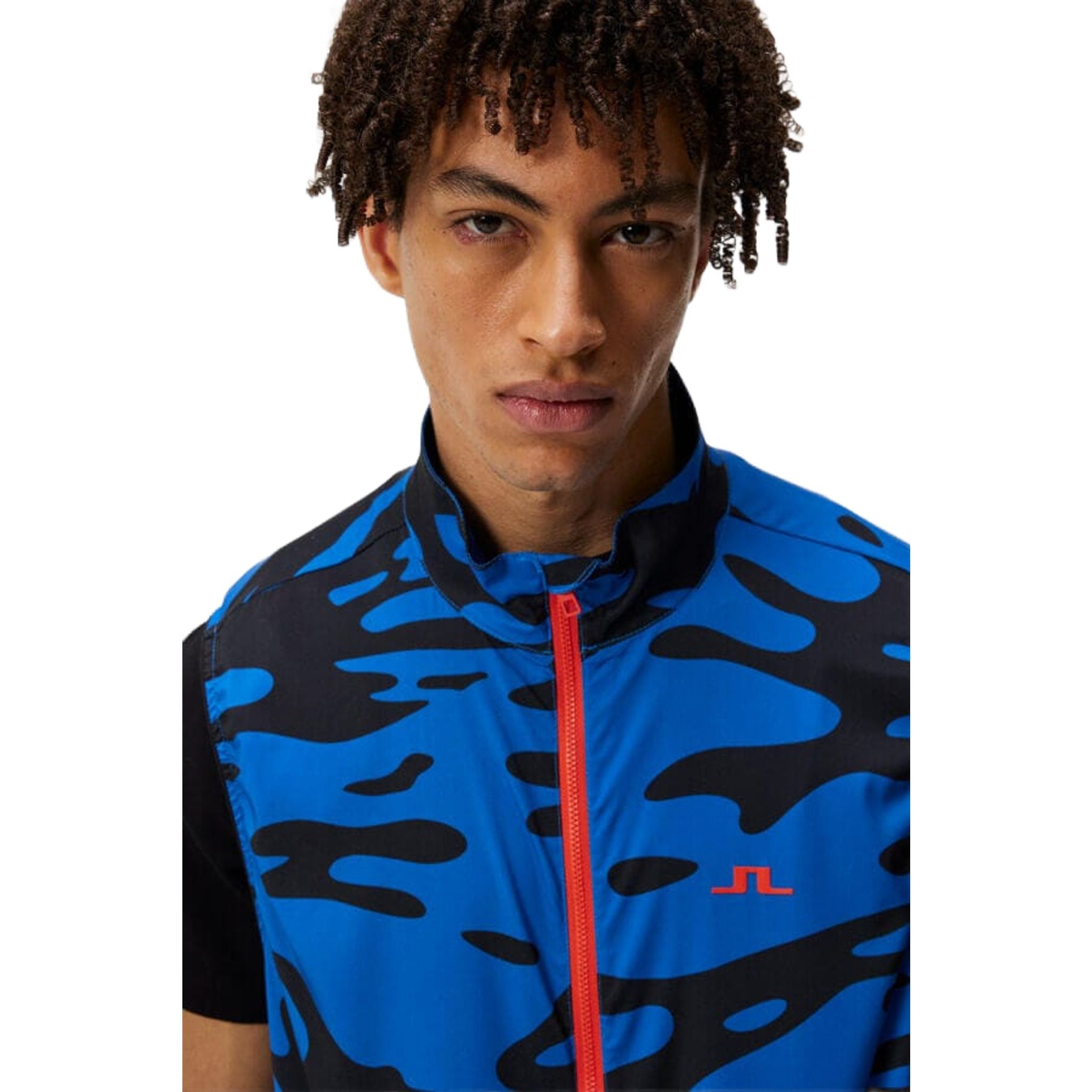 J. Lindeberg Ash Light Packable Vest Print Herren