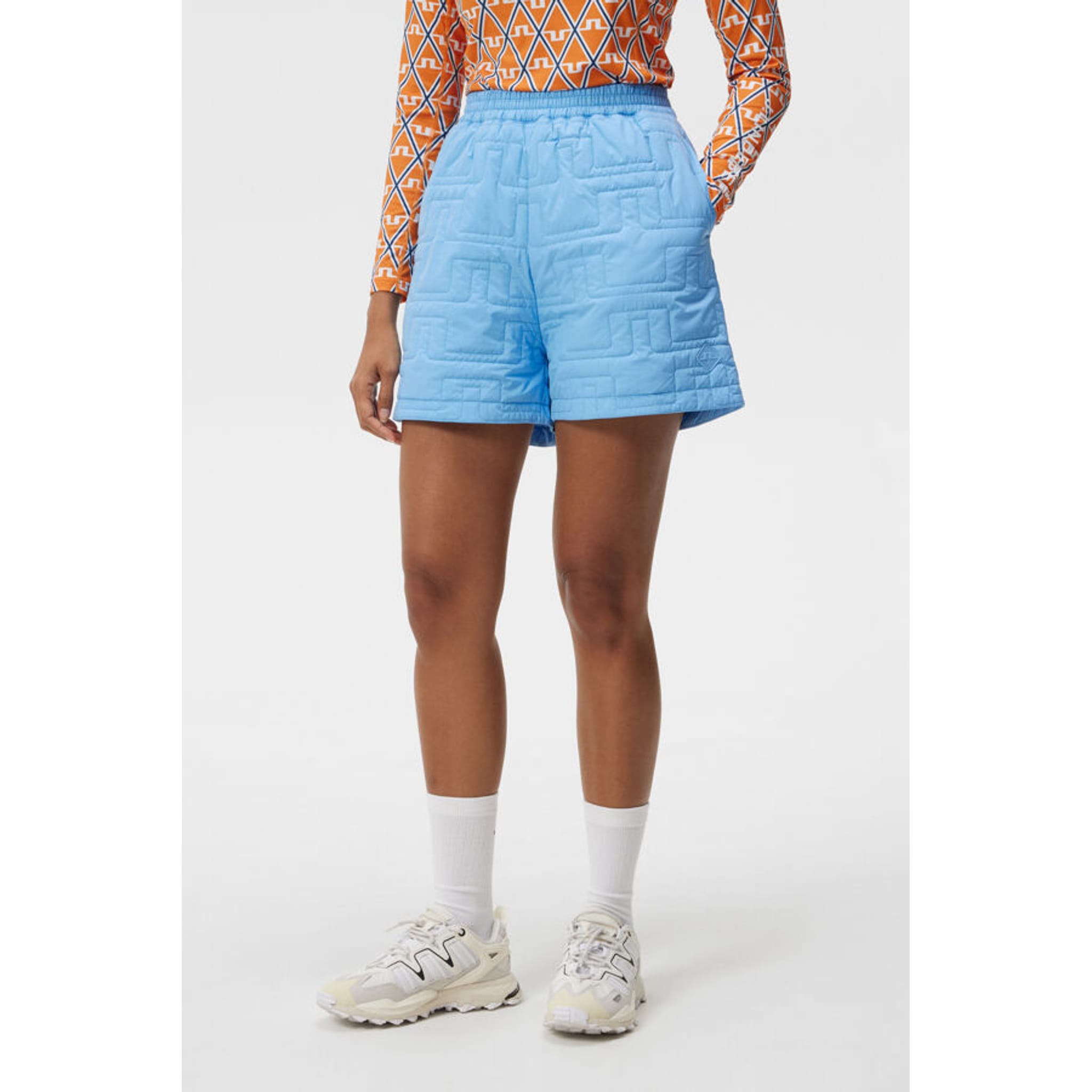J. Lindeberg Blossom Padded Shorts Damen Little Boy Blue Damen