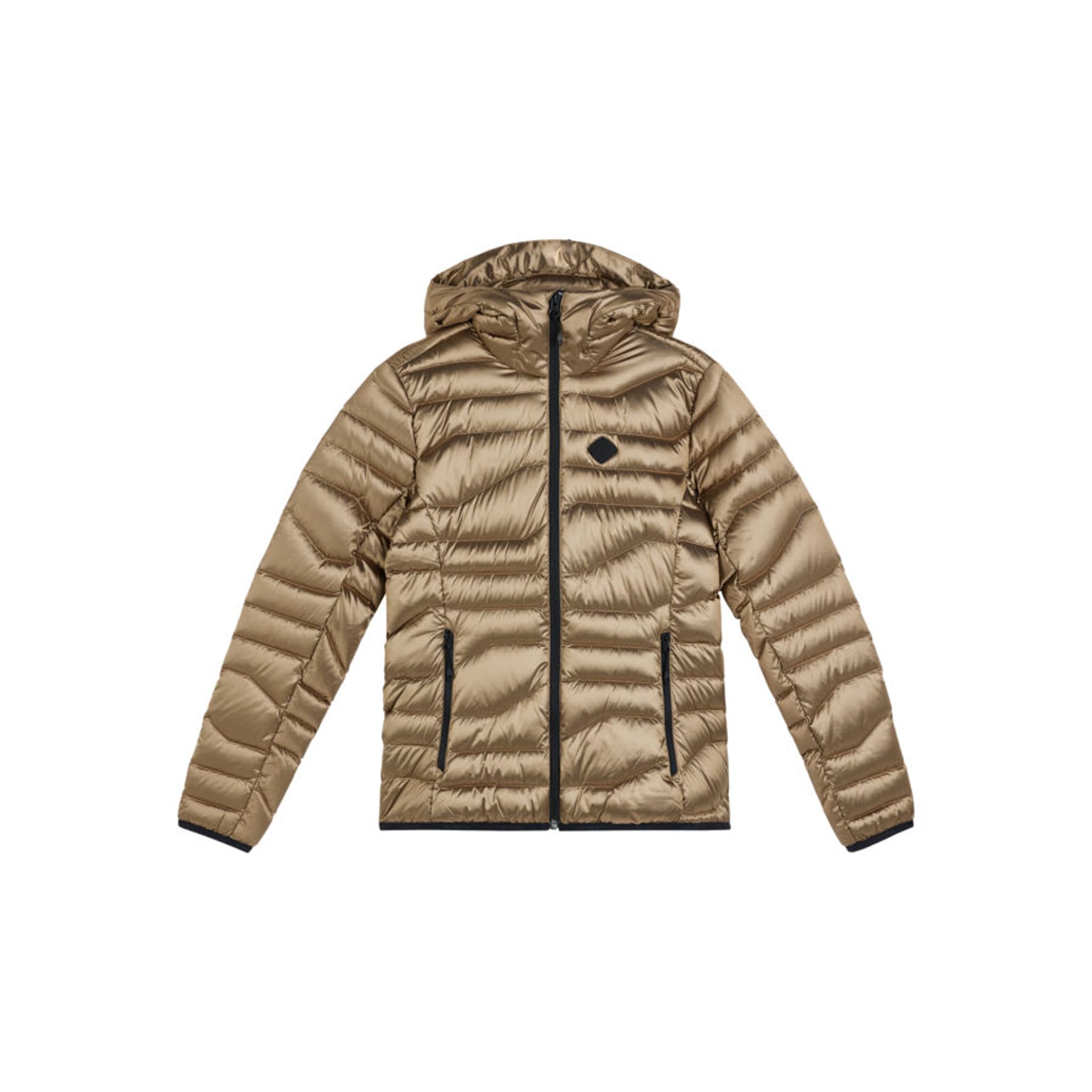 J. Lindeberg Cliff Golf Leichte Golf Daunenjacke Hood Tiger Bro Damen