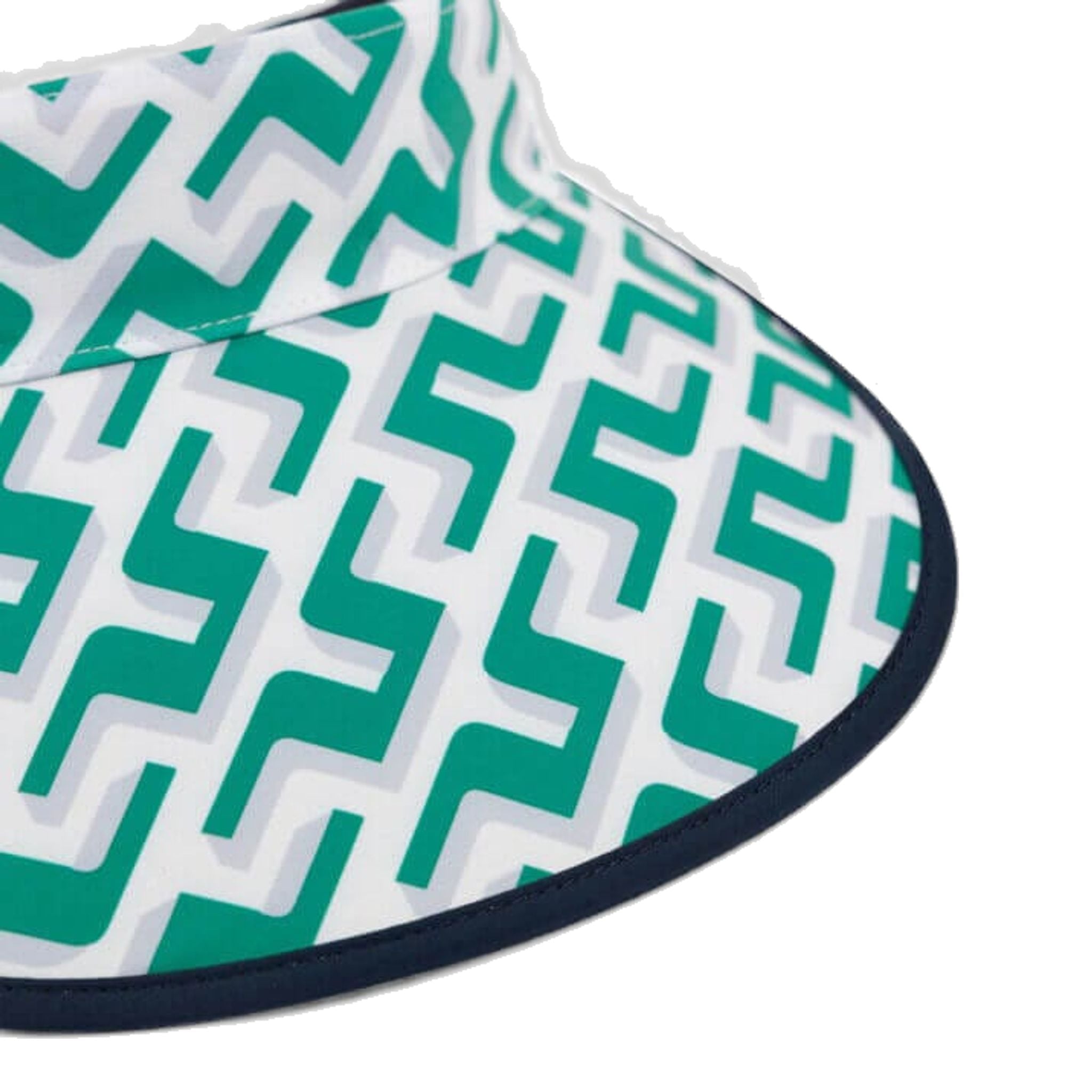 J. Lindeberg W Visor Golf Print Alba Green 3D Bridge Monogram Damen