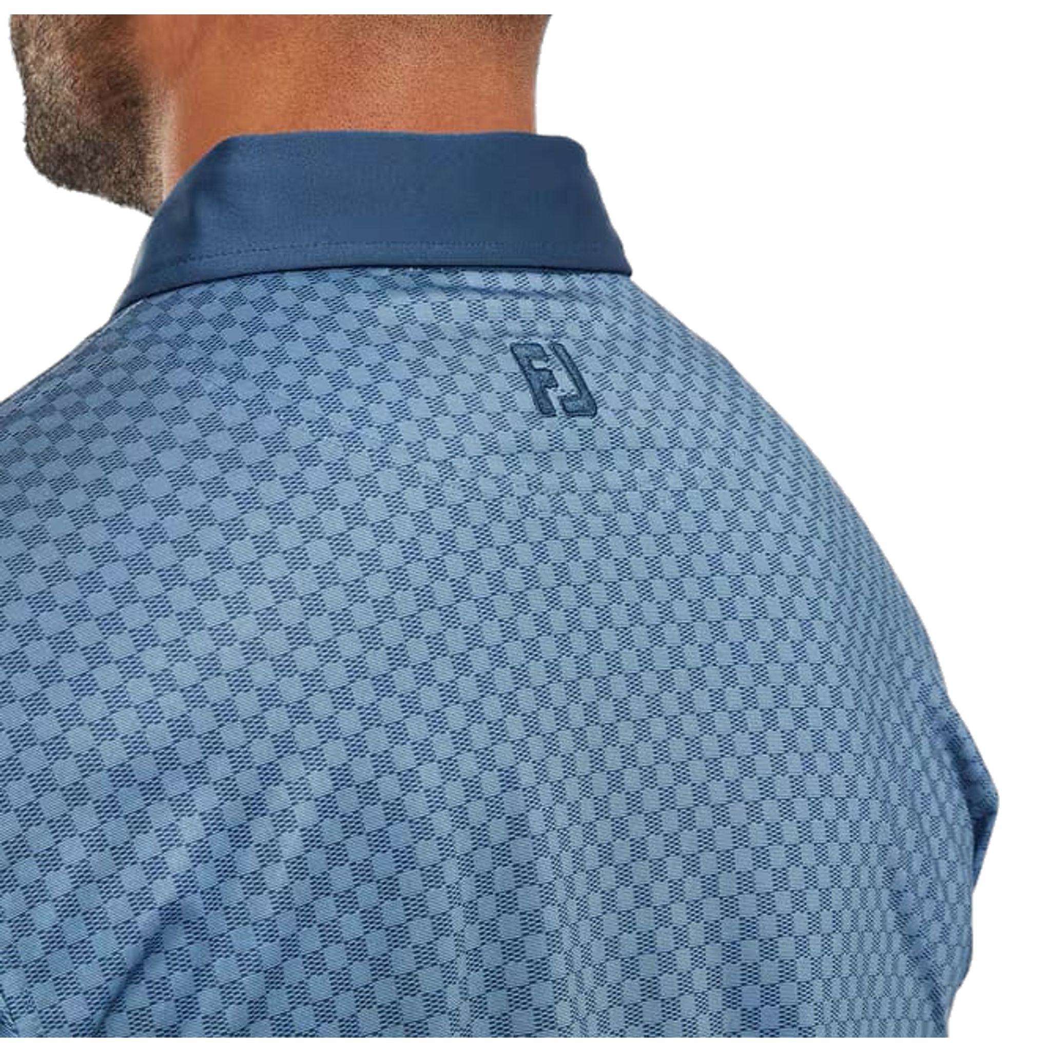 Footjoy Checker Jacquard Polo Herren
