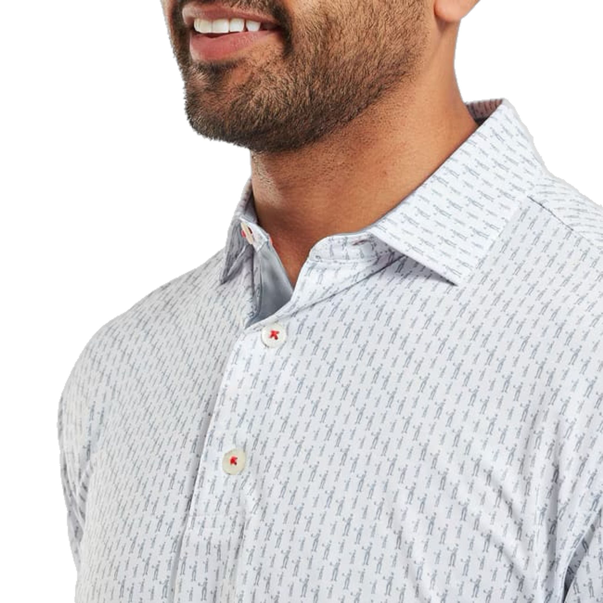 Footjoy Figure Print Polo Herren