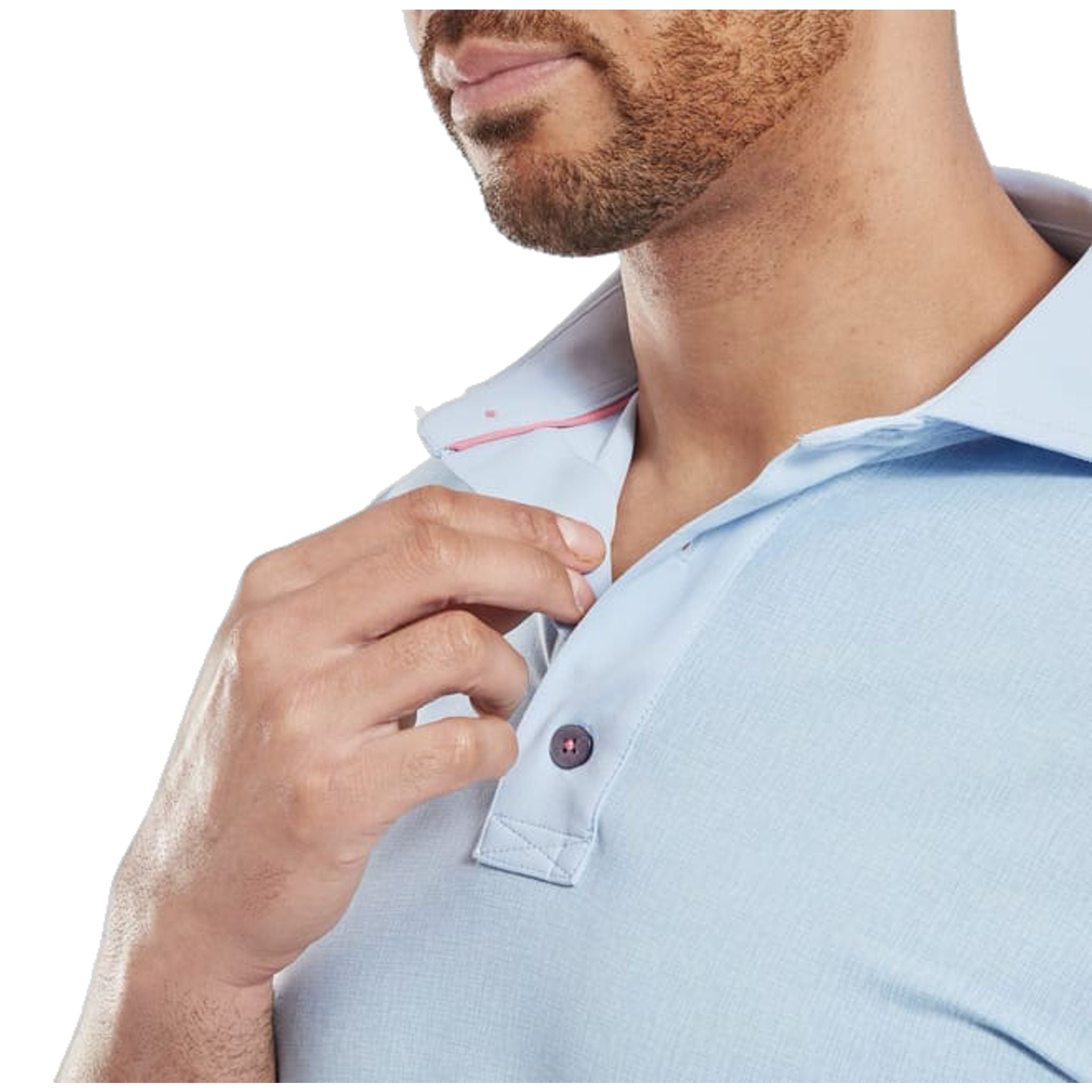 Footjoy Etched Texture Print Polo Herren