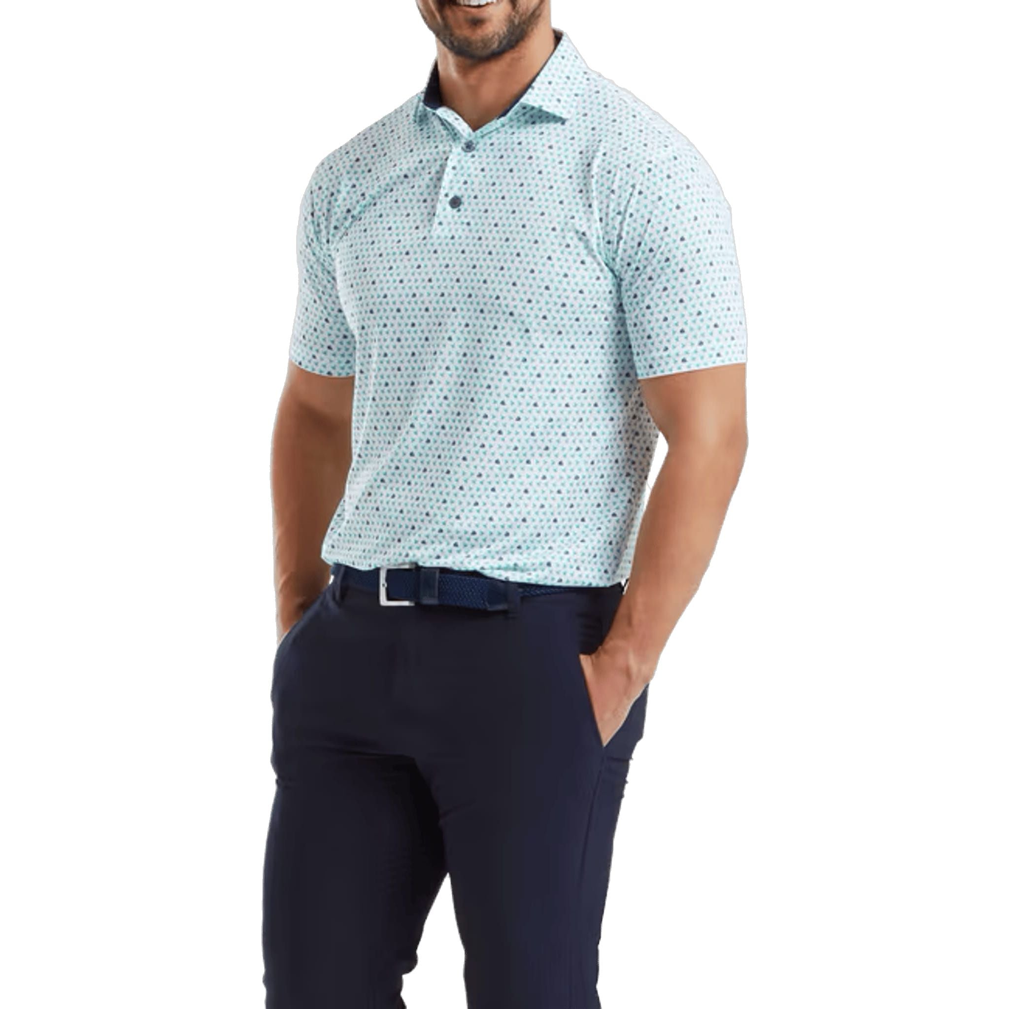 Footjoy Flying Wasp Print Polo Herren