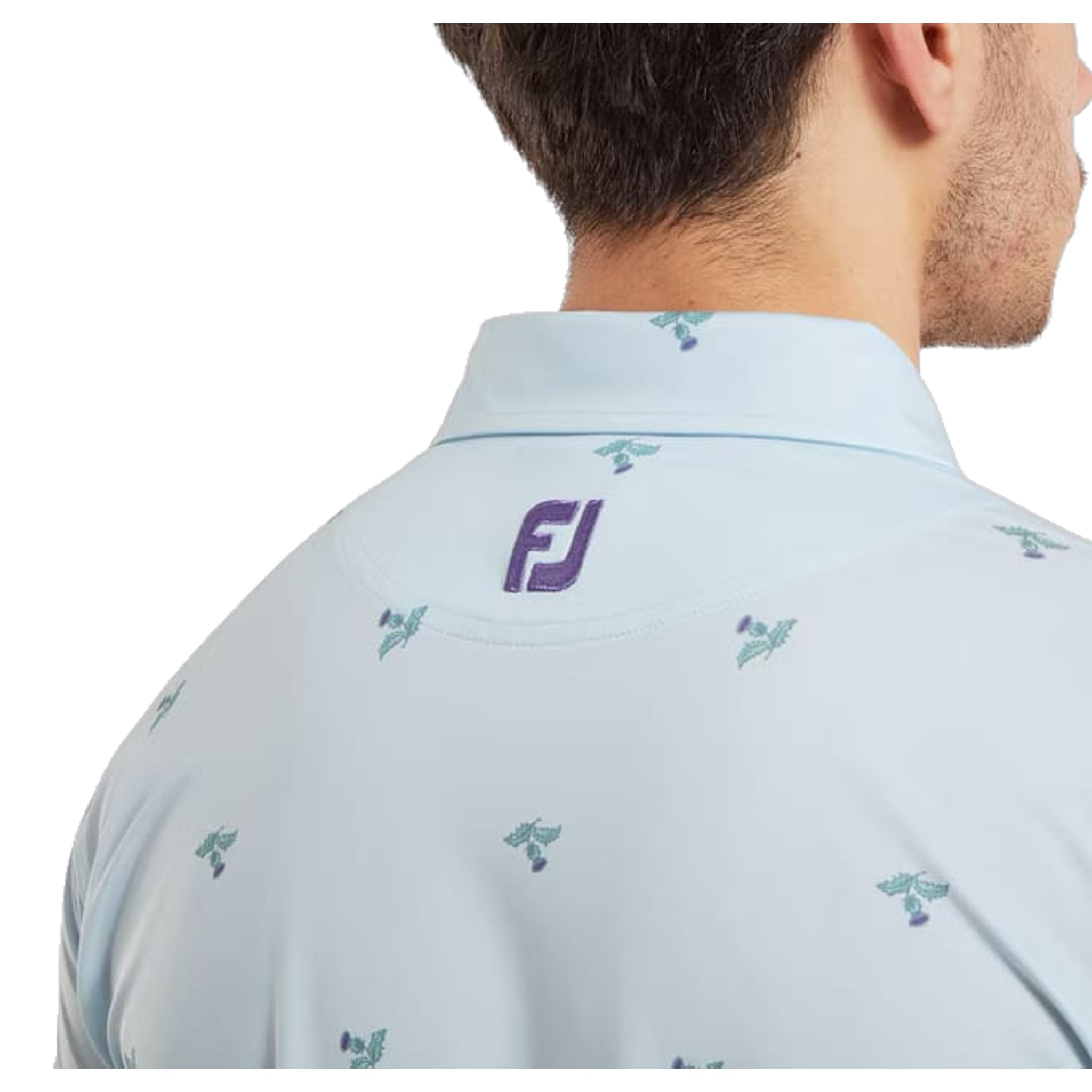 Footjoy Thistle Print Polo Herren
