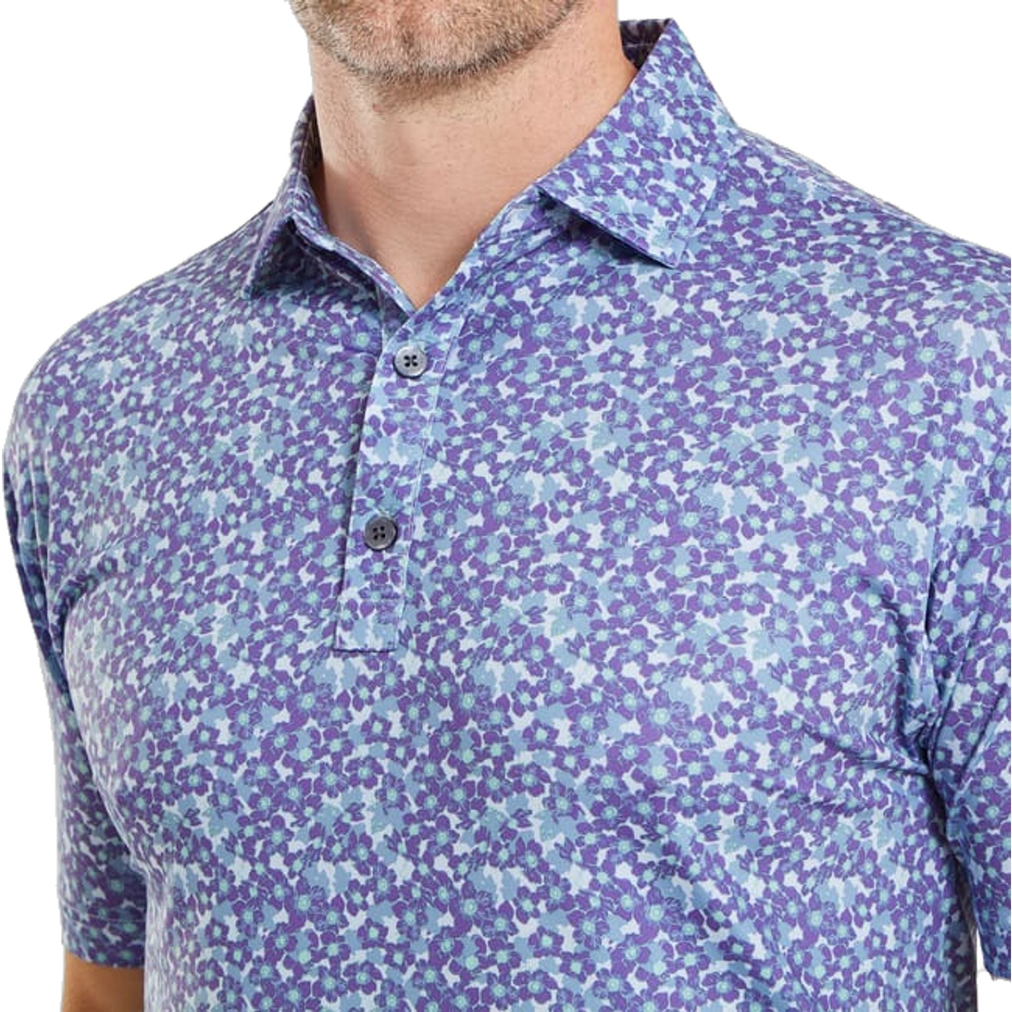 Footjoy Primrose Print Polo Herren