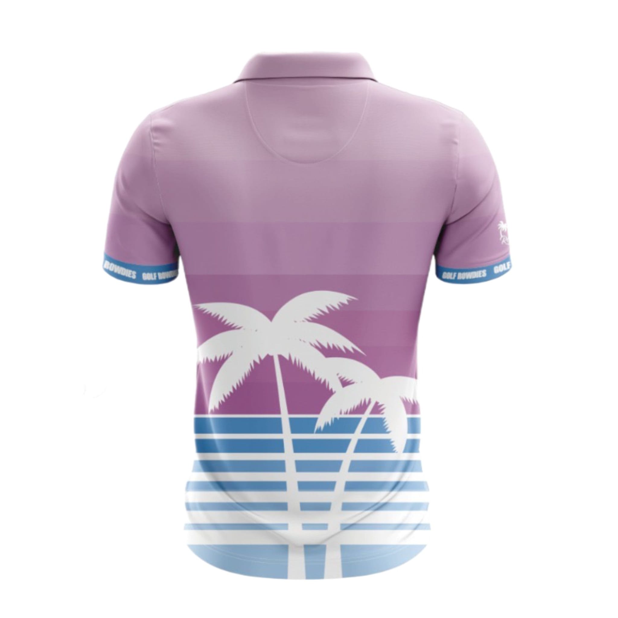 Golf Rowdies Retro Palm Trees Polo Herren
