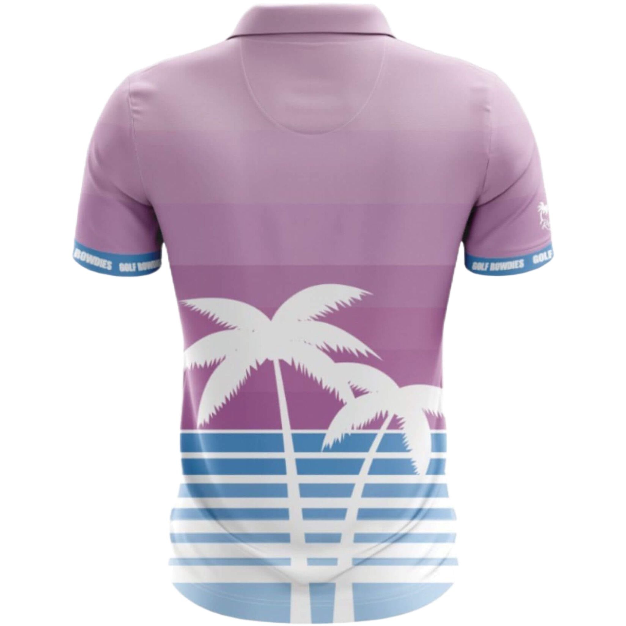 Golf Rowdies Retro Palm Trees Polo Herren