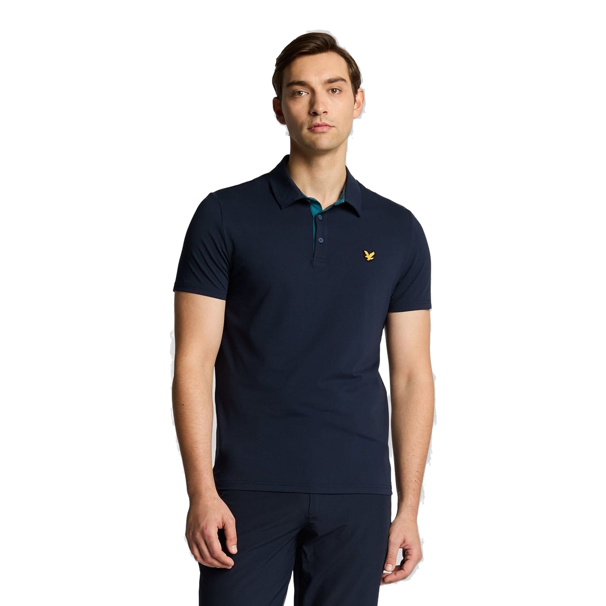 Lyle & Scott Contrast Placket Polo Shirt Herren