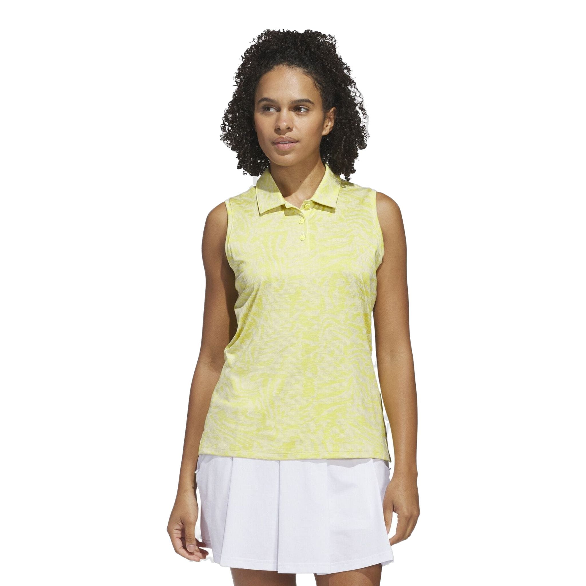 Adidas Ultimate365 Jacquard Sleeveless Polo Damen