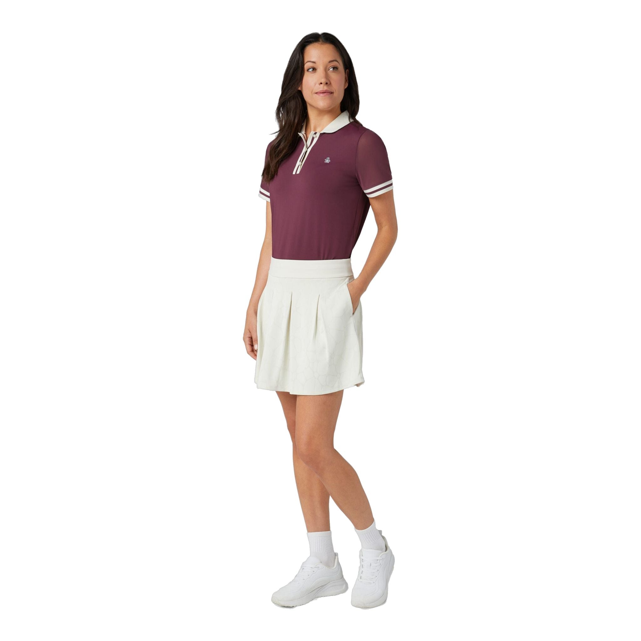 Original Penguin Laser Cut Floral Skort Damen