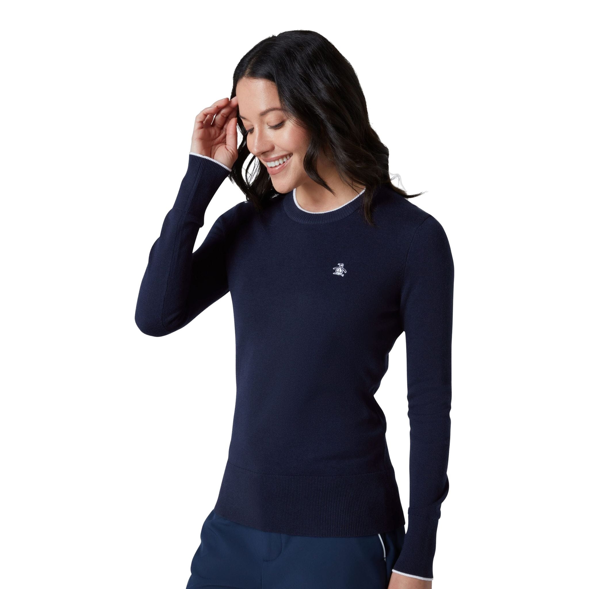 Original Penguin Solid Pullover Damen