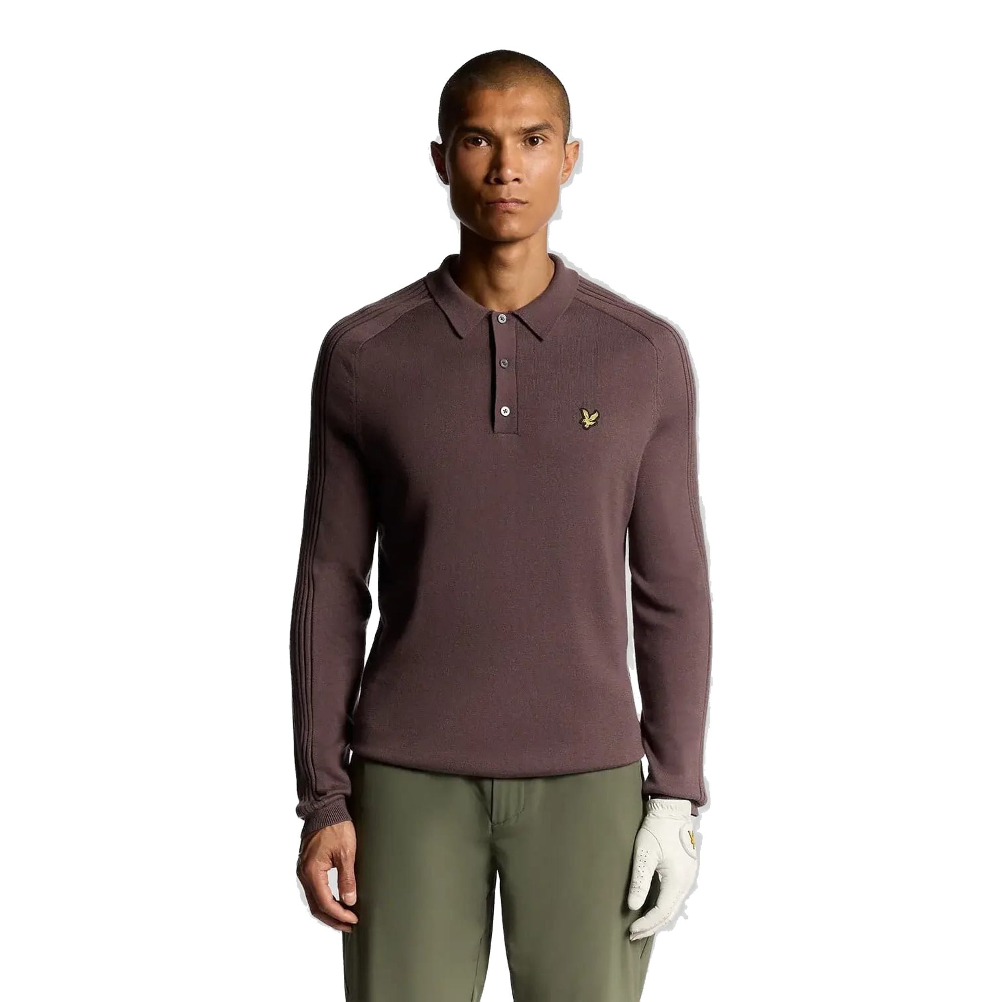 Lyle & Scott Golf Long Sleeve Knitted Polo Herren