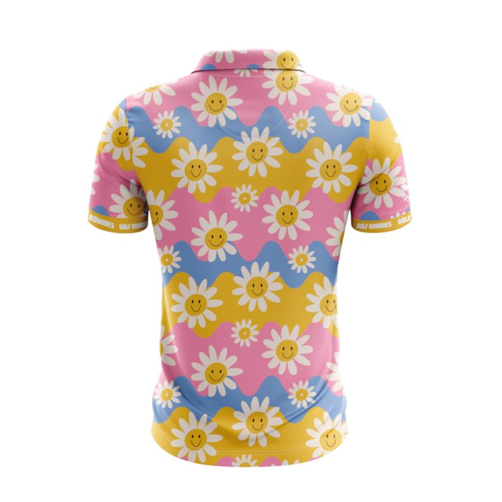 Golf Rowdies Retro Flower Polo Herren