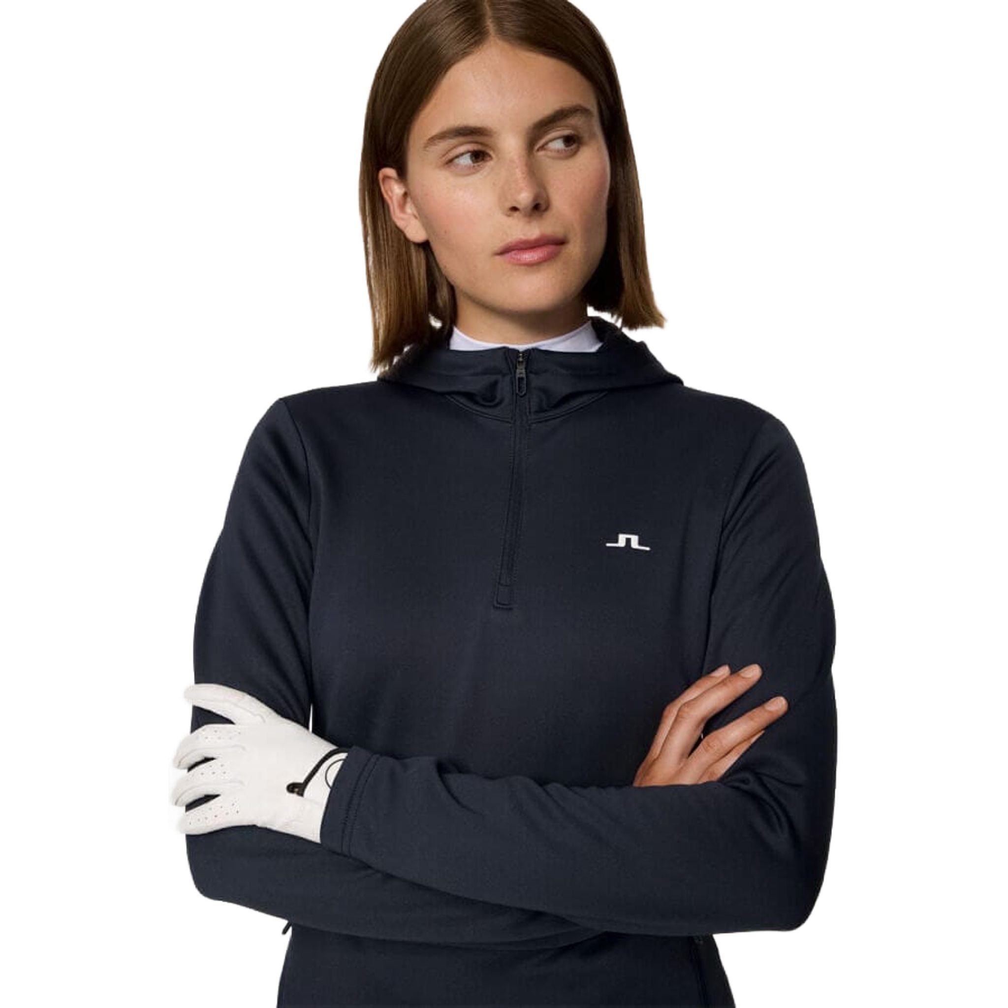 J. Lindeberg Aerialle Quarter Zip Kapuzenjacke Damen