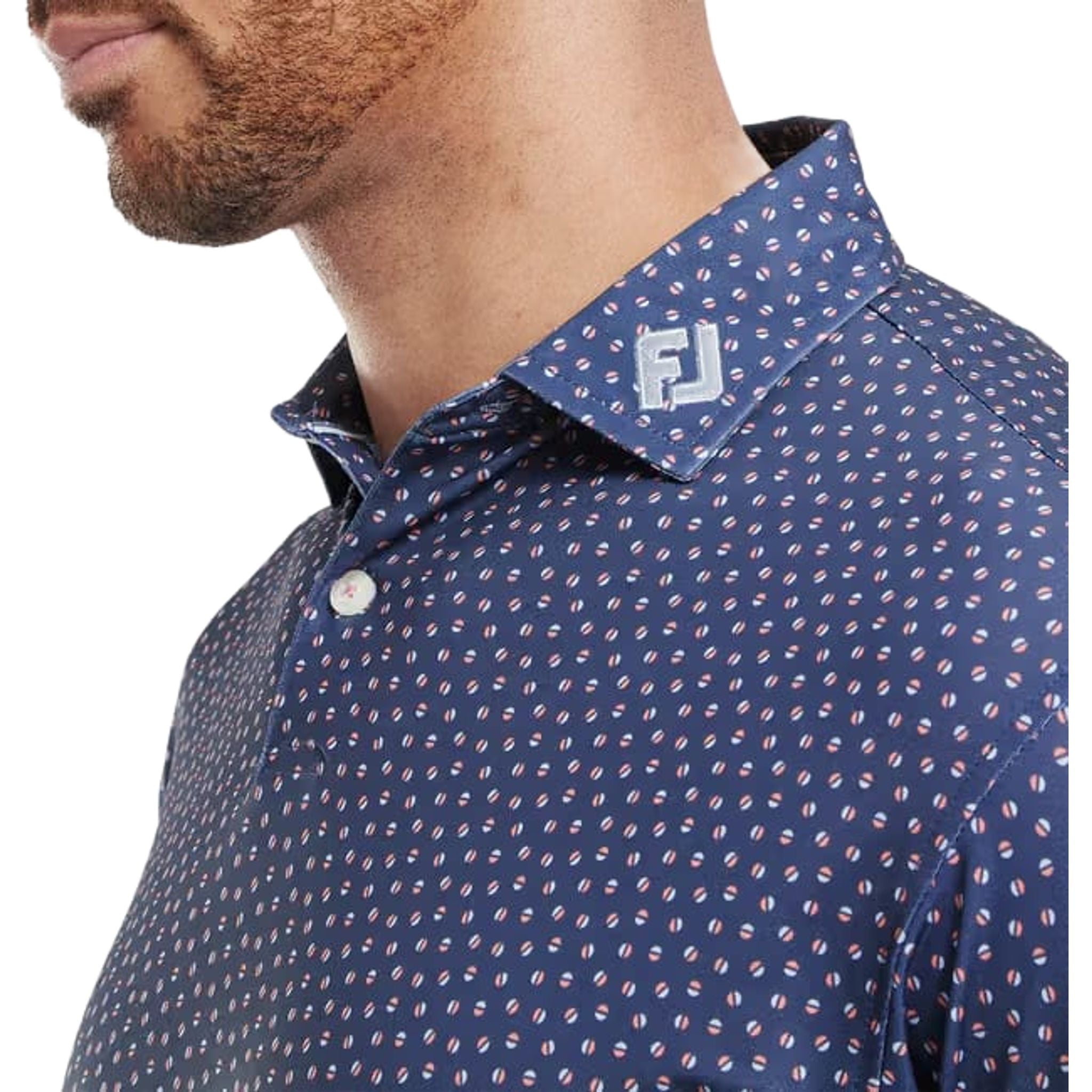 Footjoy Bounce Print Pique Herren