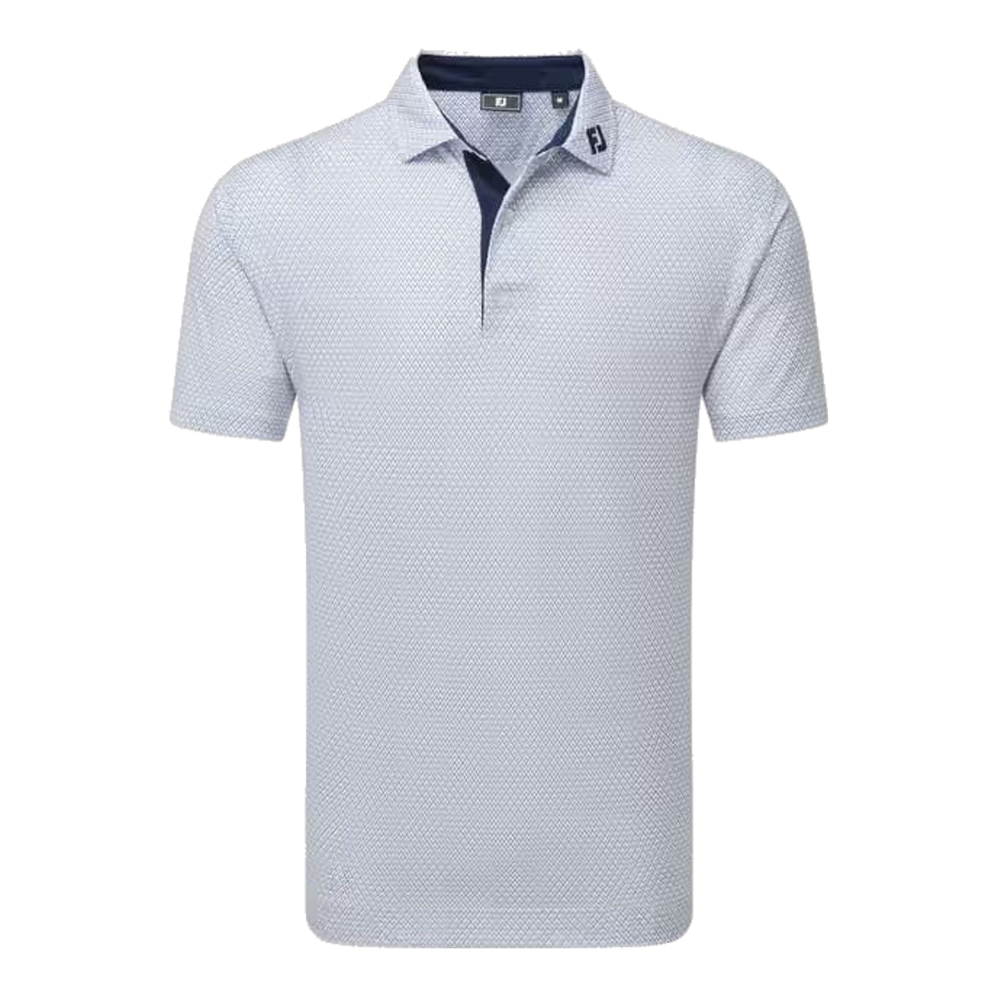 Footjoy Deco Diamond Print Lisle Polo Herren