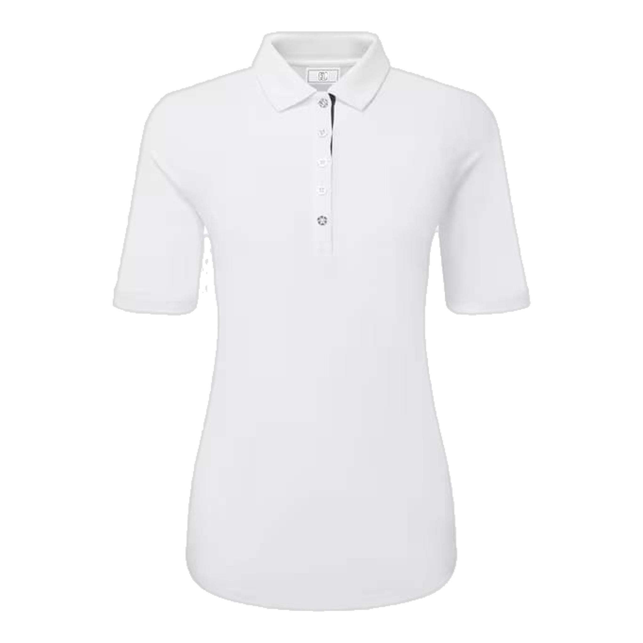 Footjoy Half Sleeve Ruched Lisle Polo Damen