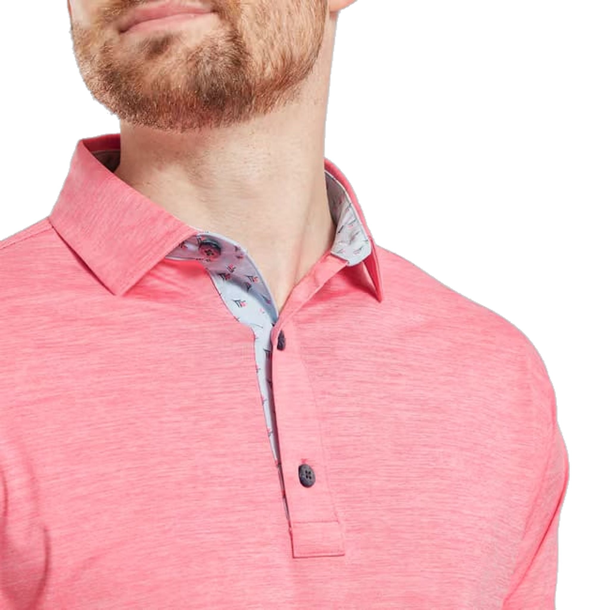 Footjoy Heather Lisle with Trim Polo Herren