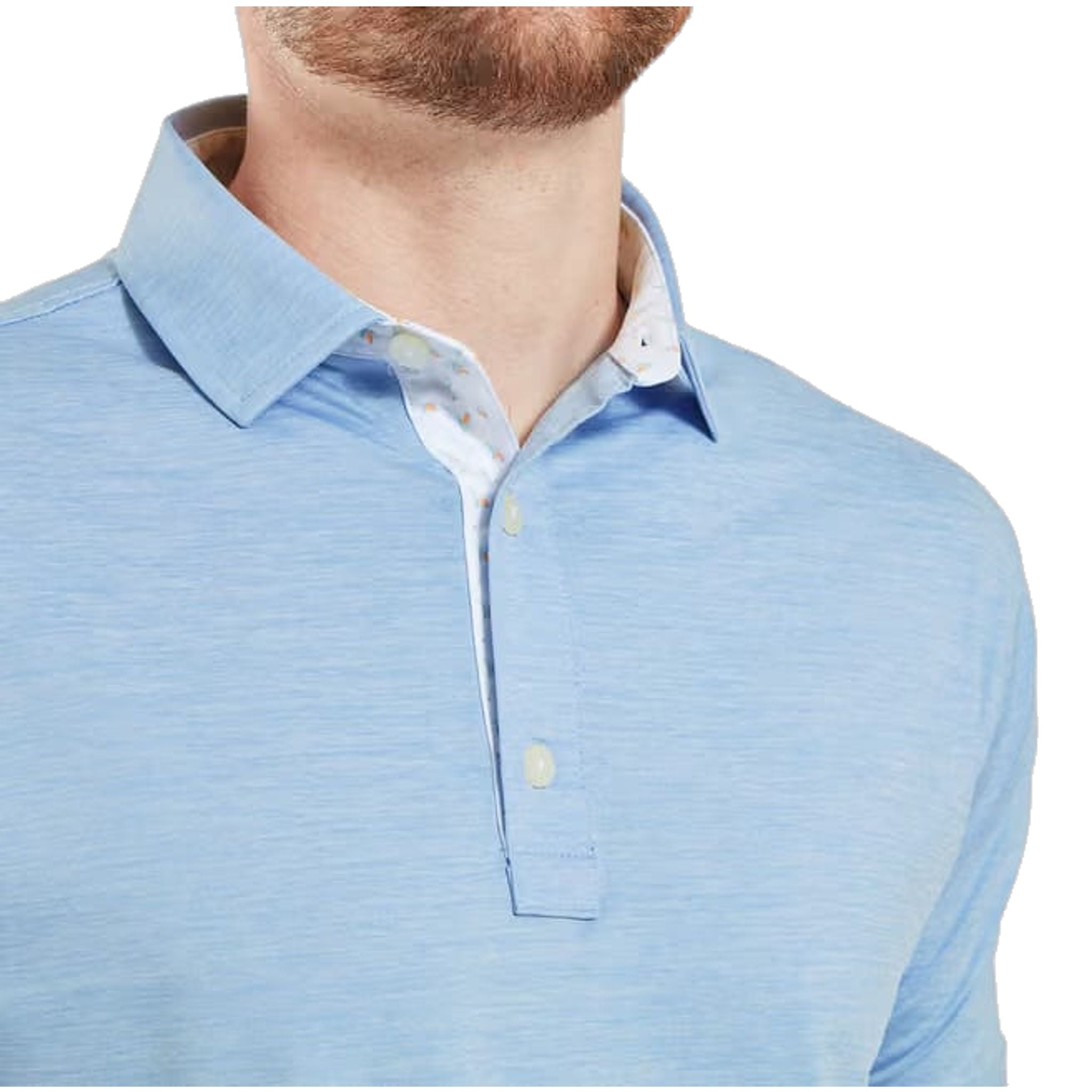 Footjoy Heather Lisle with Trim Polo Herren