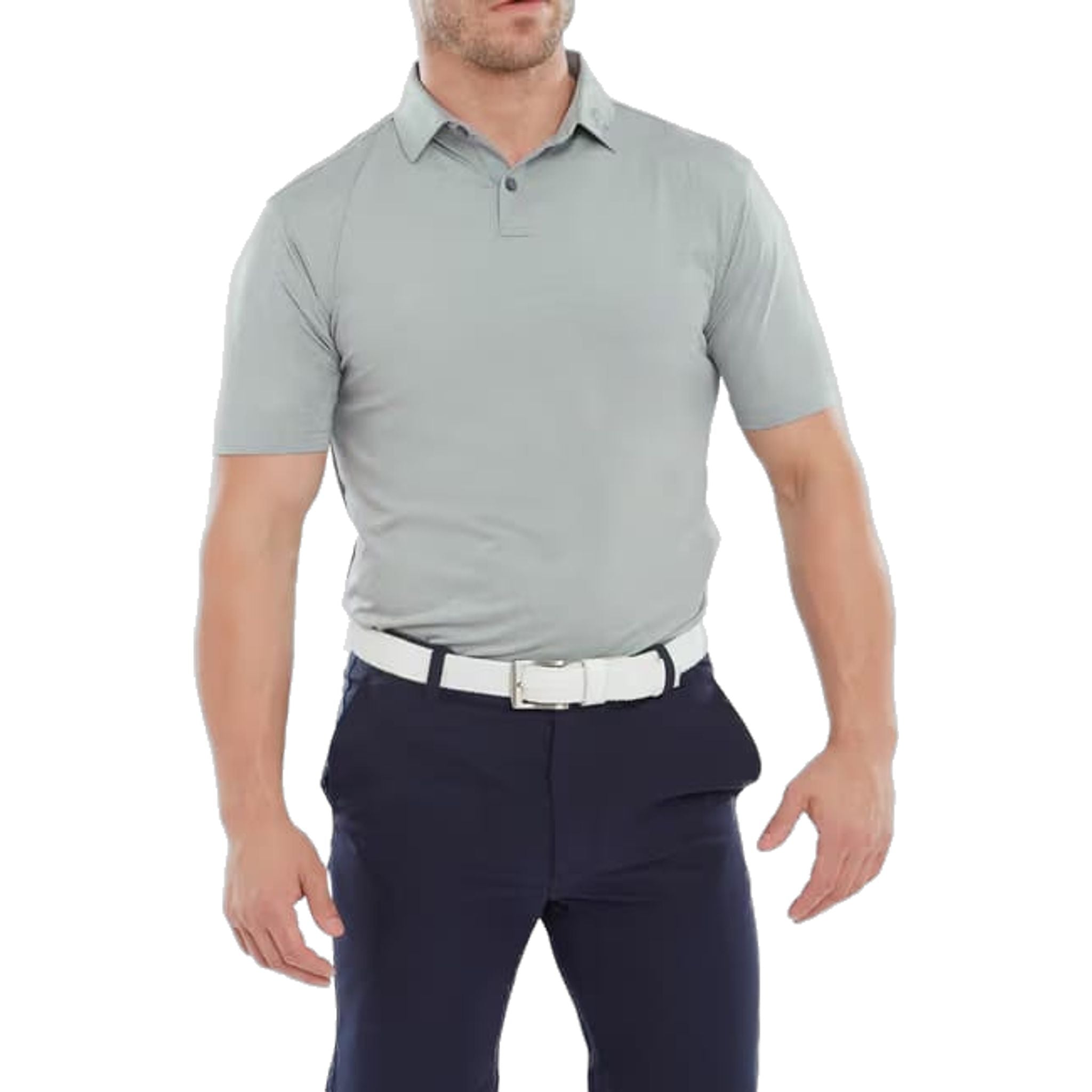 Footjoy Heather Self Collar Lisle Polo Herren