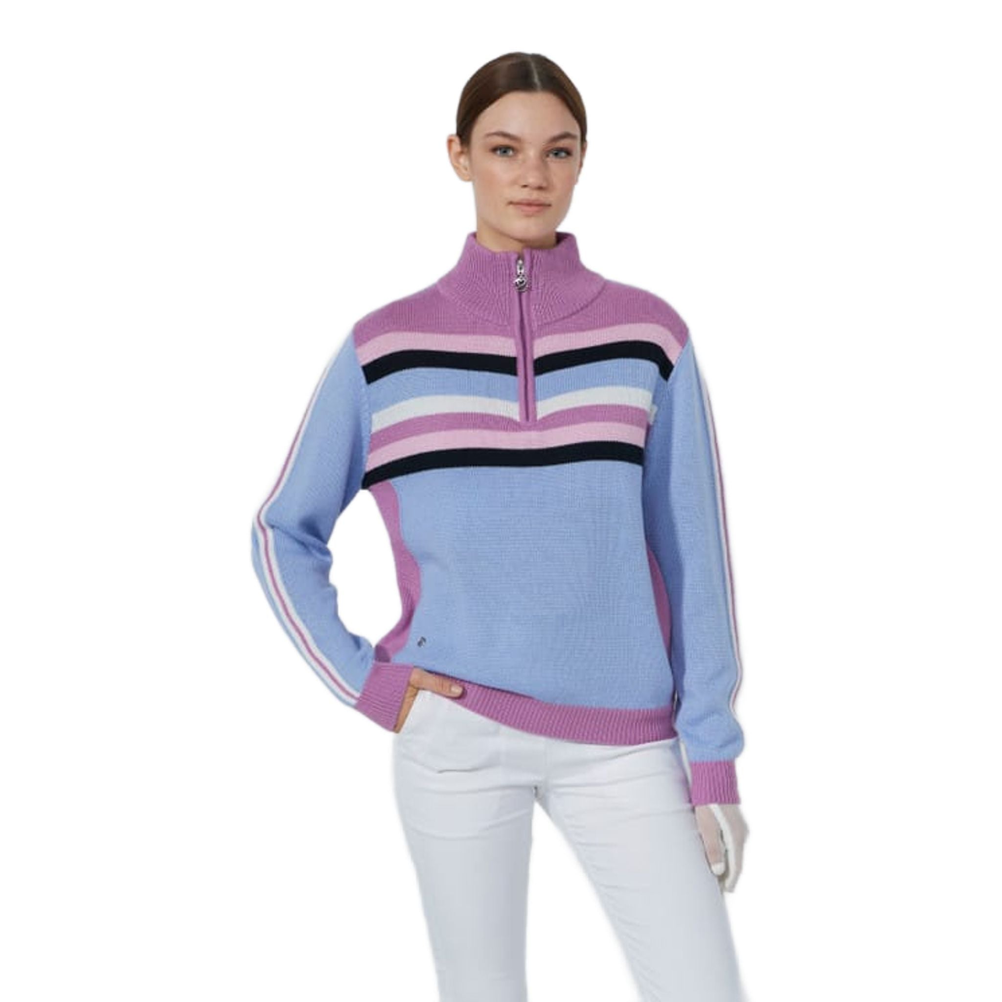 Daily Sports Multi-Striped Pullover Damen