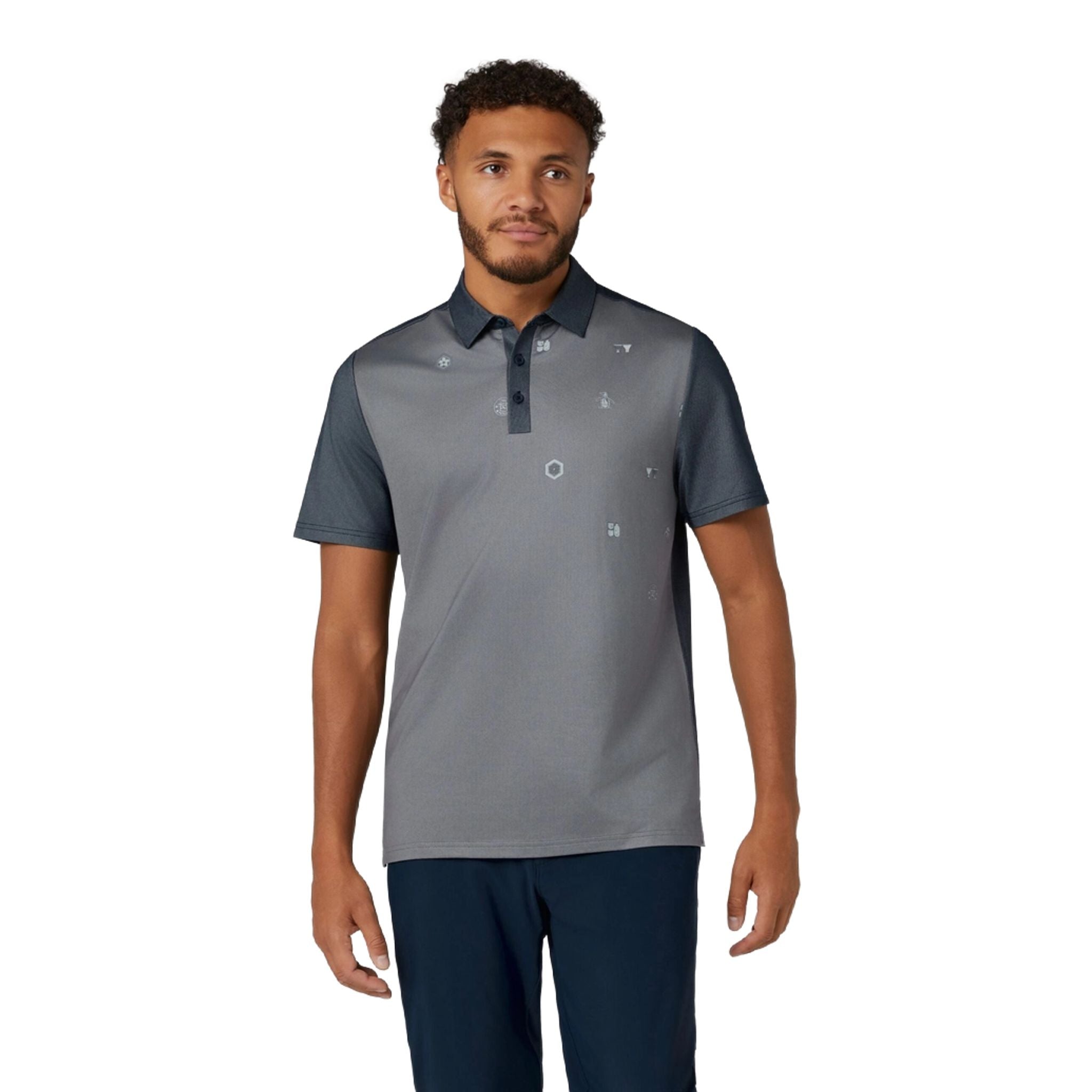 Original Penguin Pete's 50's Block Poloshirt Herren