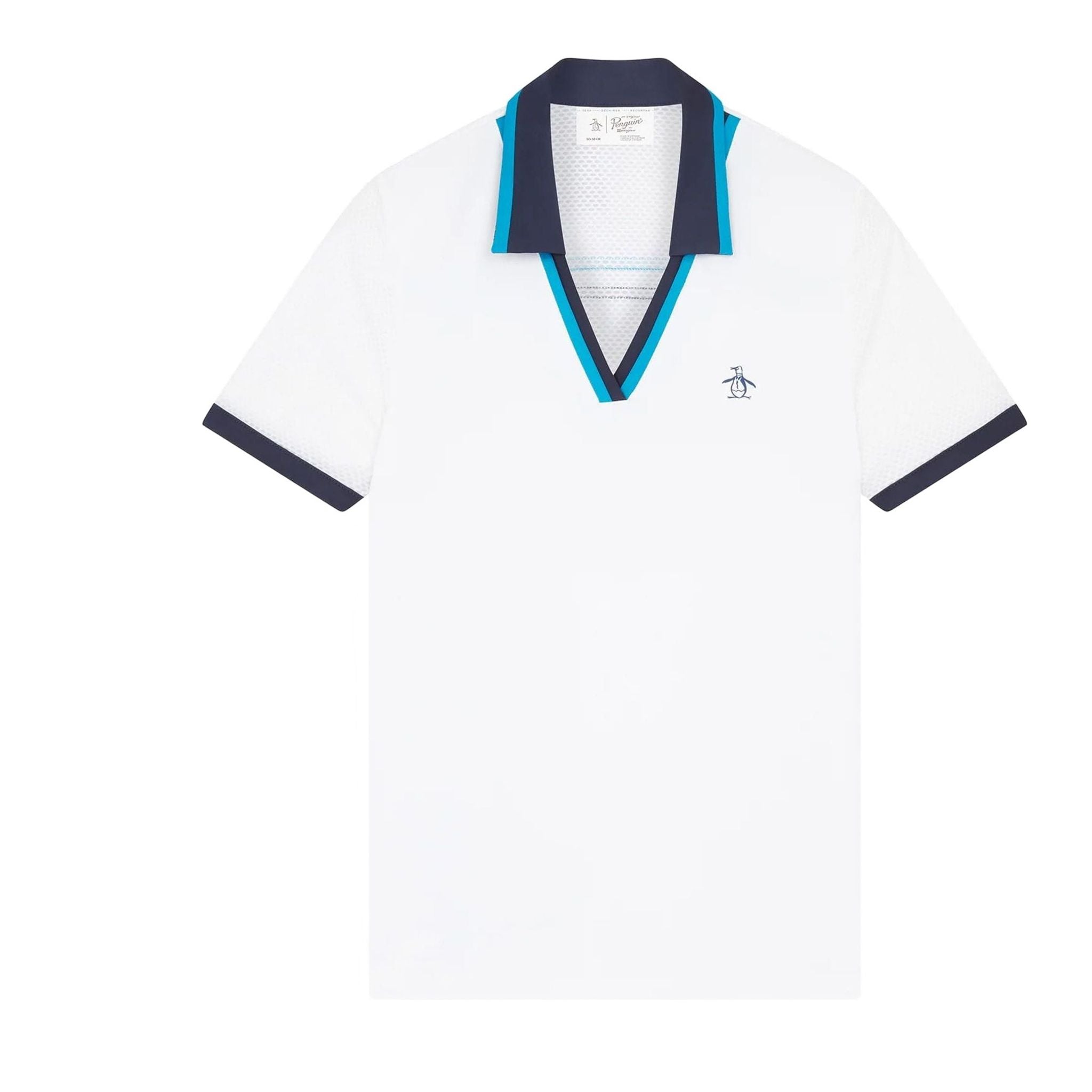 Original Penguin Mesh V-Neck Polo Damen