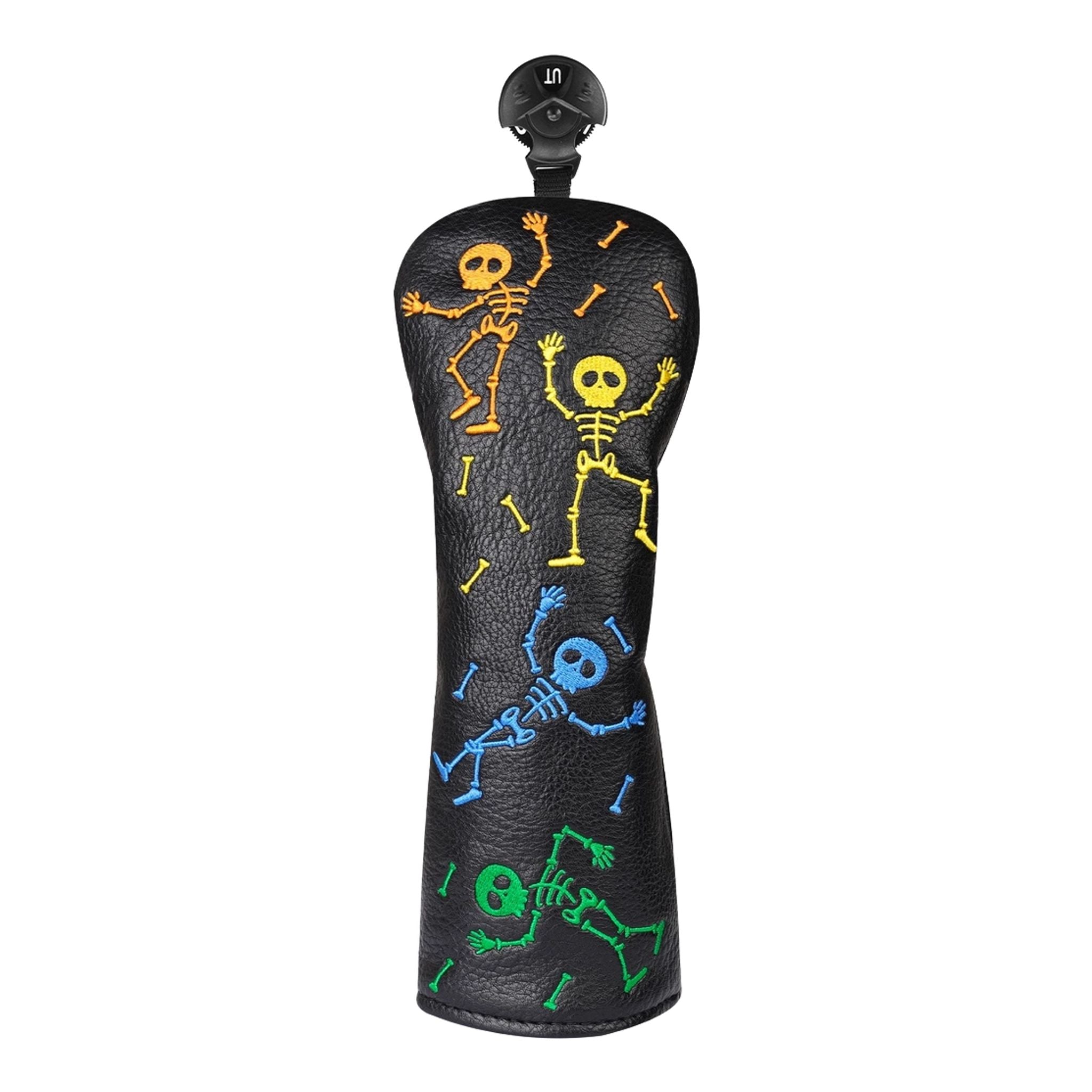 Emroydered Headcovers Skeletons Hybrid Headcover