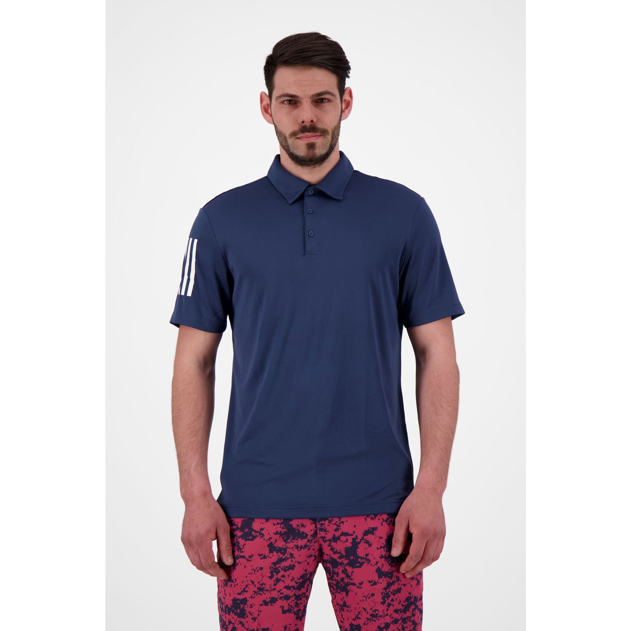 Adidas 3-Streifen Basic SS Polo Navy/Weiß Herren