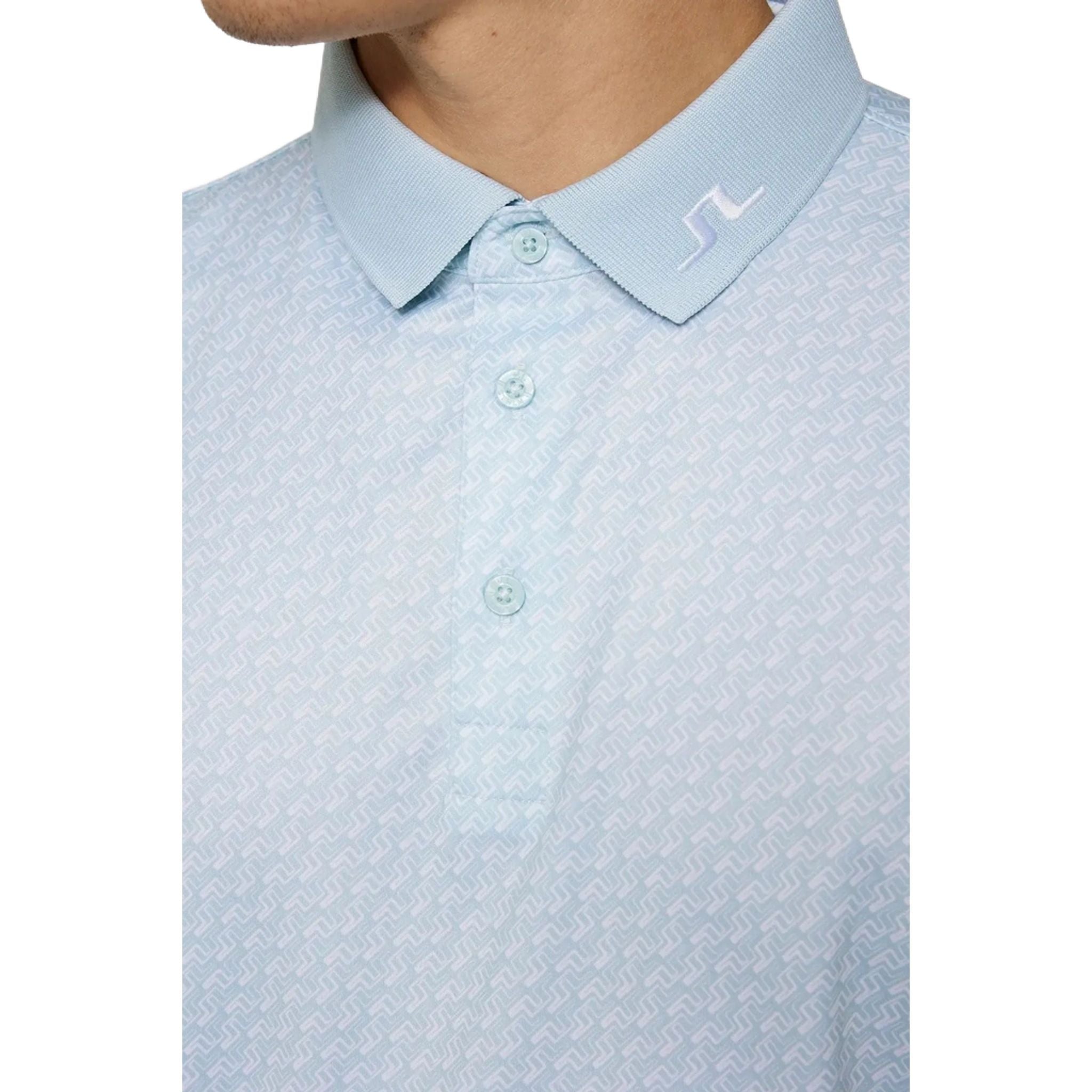 J. Lindeberg Tour Tech Print Polo Herren