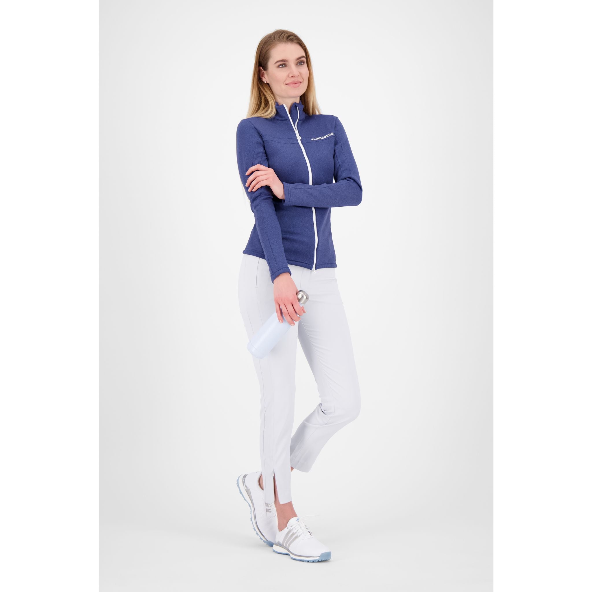 J. Lindeberg W Mid Layer Flora Mitternachtsblau/Melange Damen