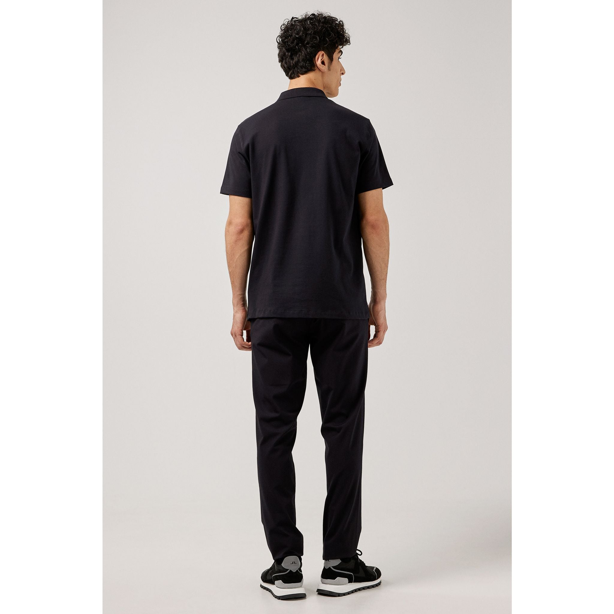 J. Lindeberg Polo JL Strike Rib Jersey Herren