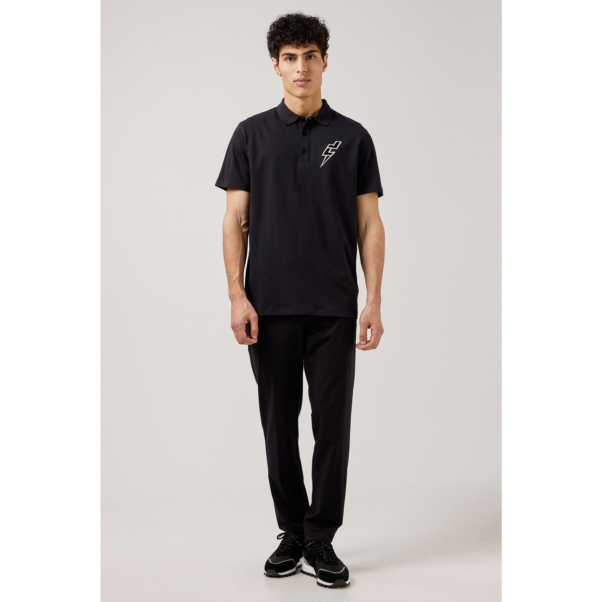 J. Lindeberg Polo JL Strike Rib Jersey Herren