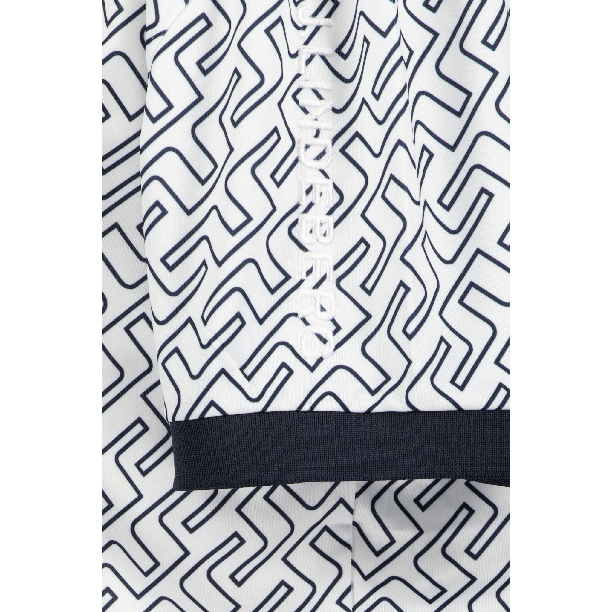 J. Lindeberg M Tour Tech Reg Fit Print Polo JL Navy Bridge Mono Herren